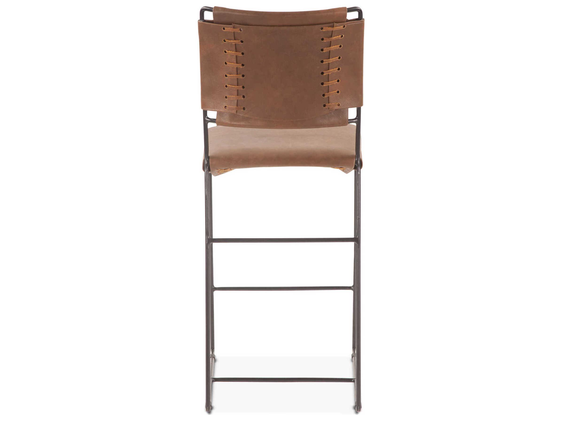 World Interiors Melbourne Leather Counter Stool