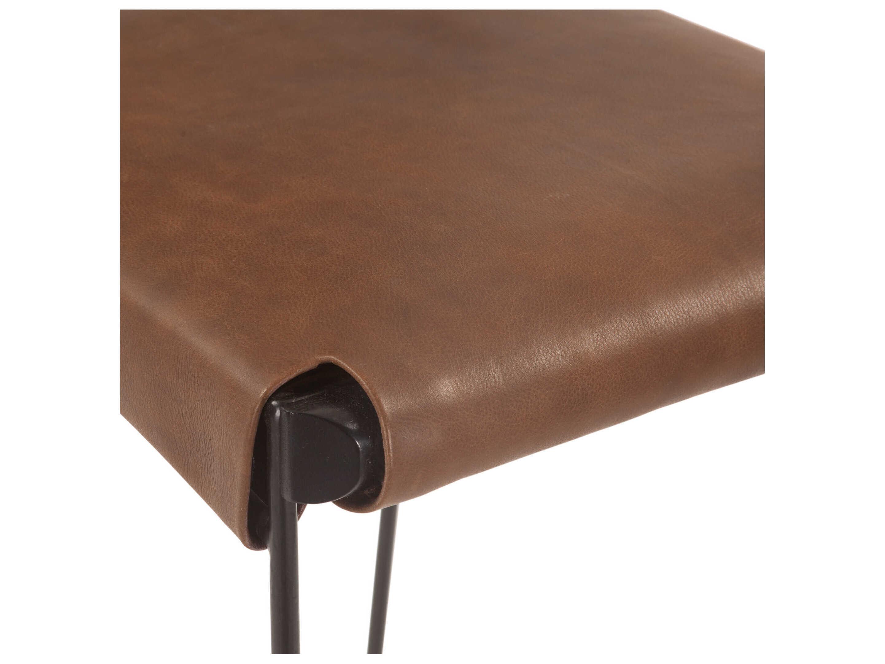 World Interiors Melbourne Leather Counter Stool