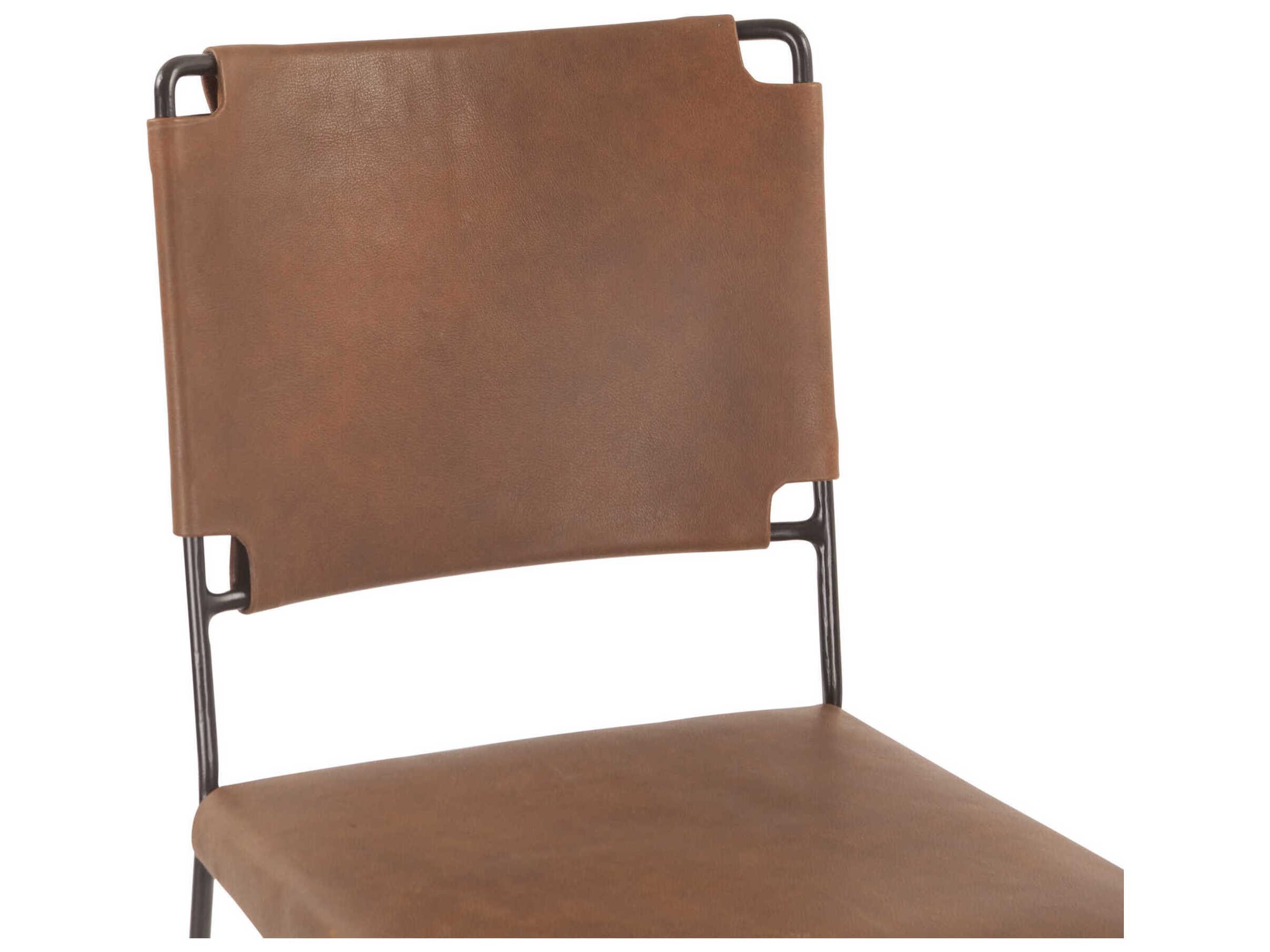 World Interiors Melbourne Leather Counter Stool