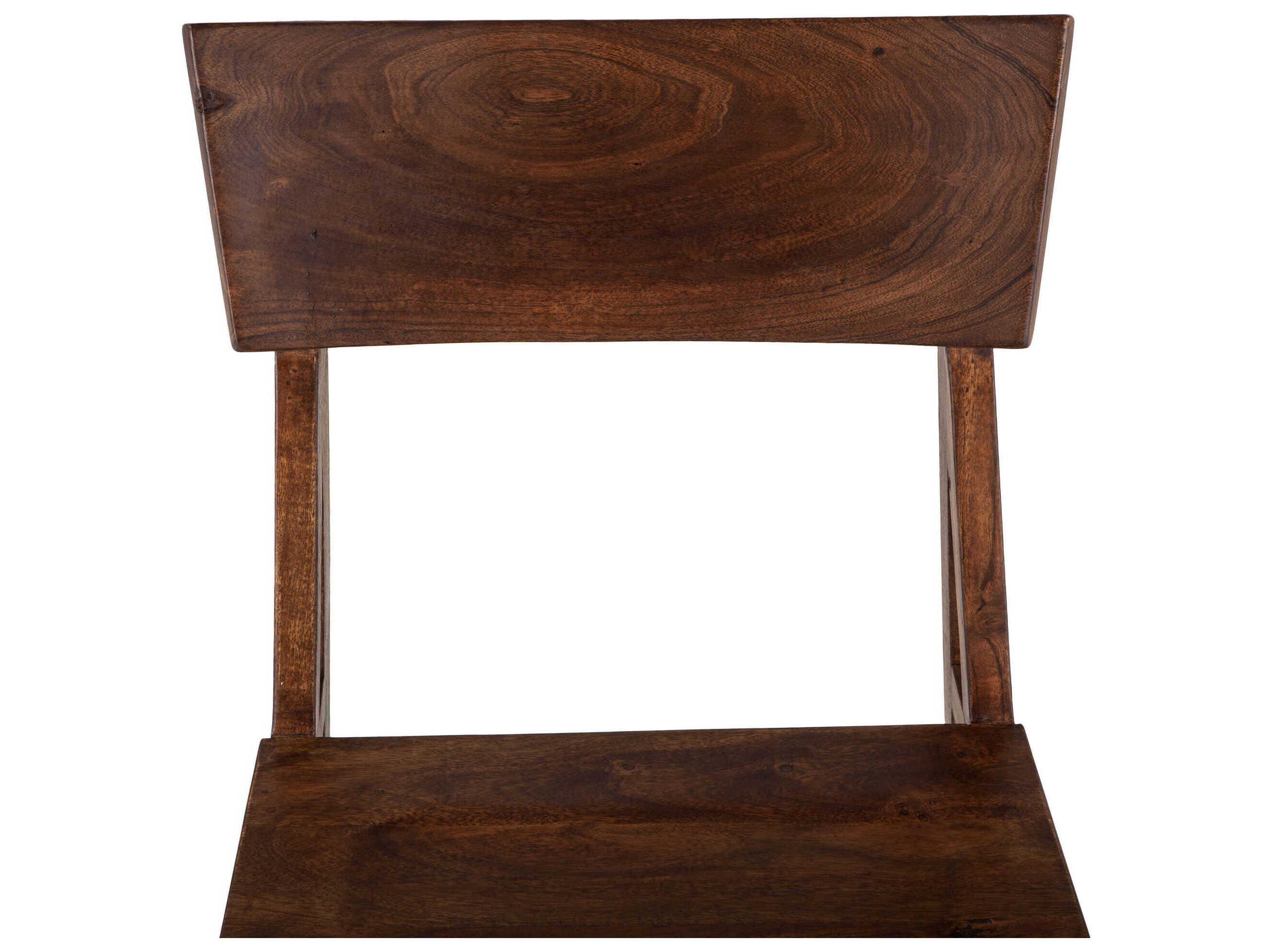 World Interiors Nottingham Walnut Wood Brown Armless Dining Chair