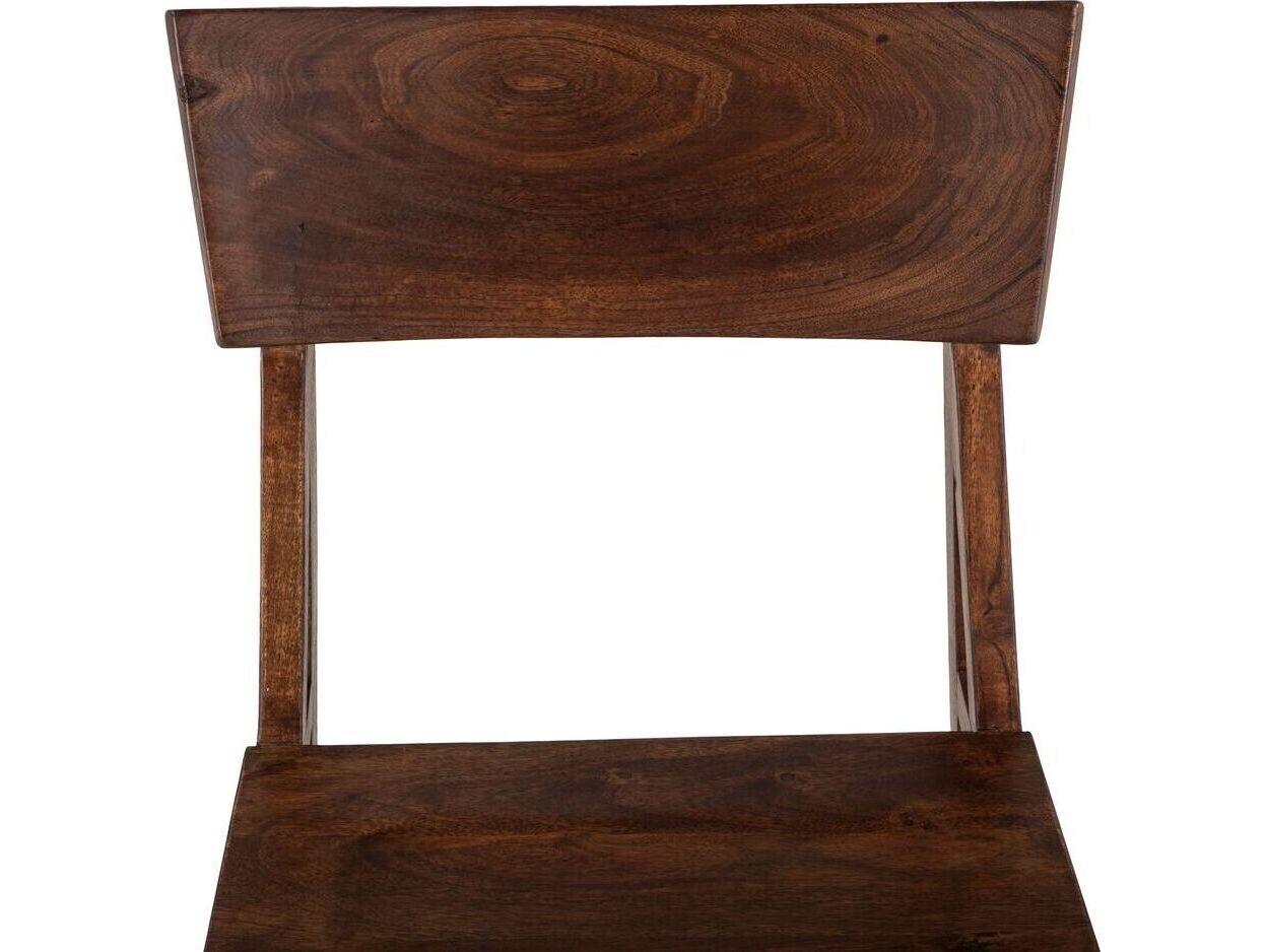 World Interiors Nottingham Acacia Wood Brown Armless Dining Chair