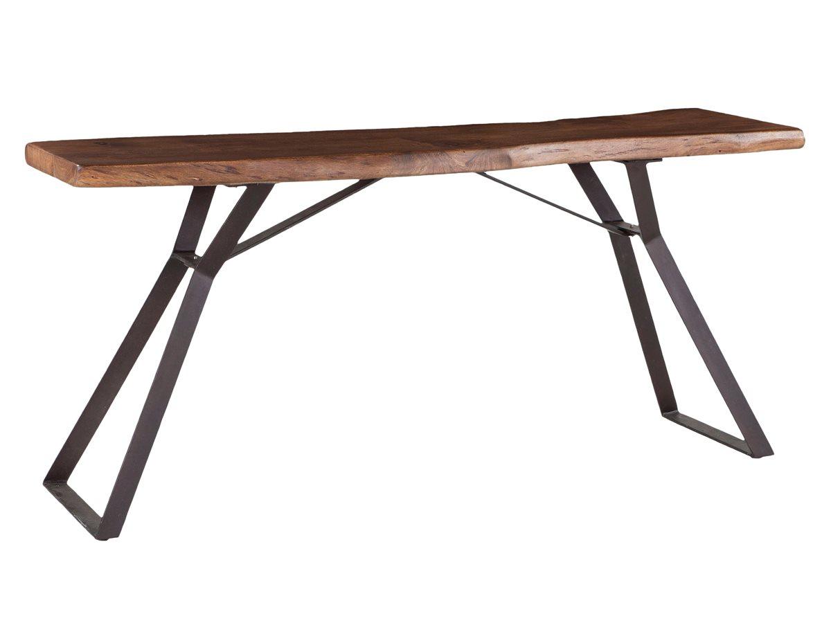 World Interiors Nottingham Rectangular Wood Walnut Console Table