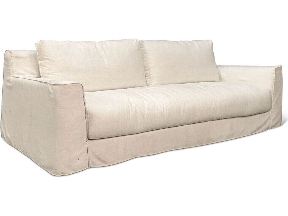 World Interiors Oliver White Upholstered Sofa