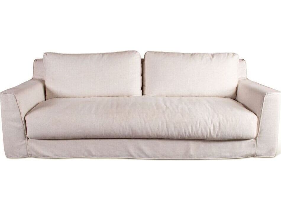 World Interiors Oliver White Upholstered Sofa