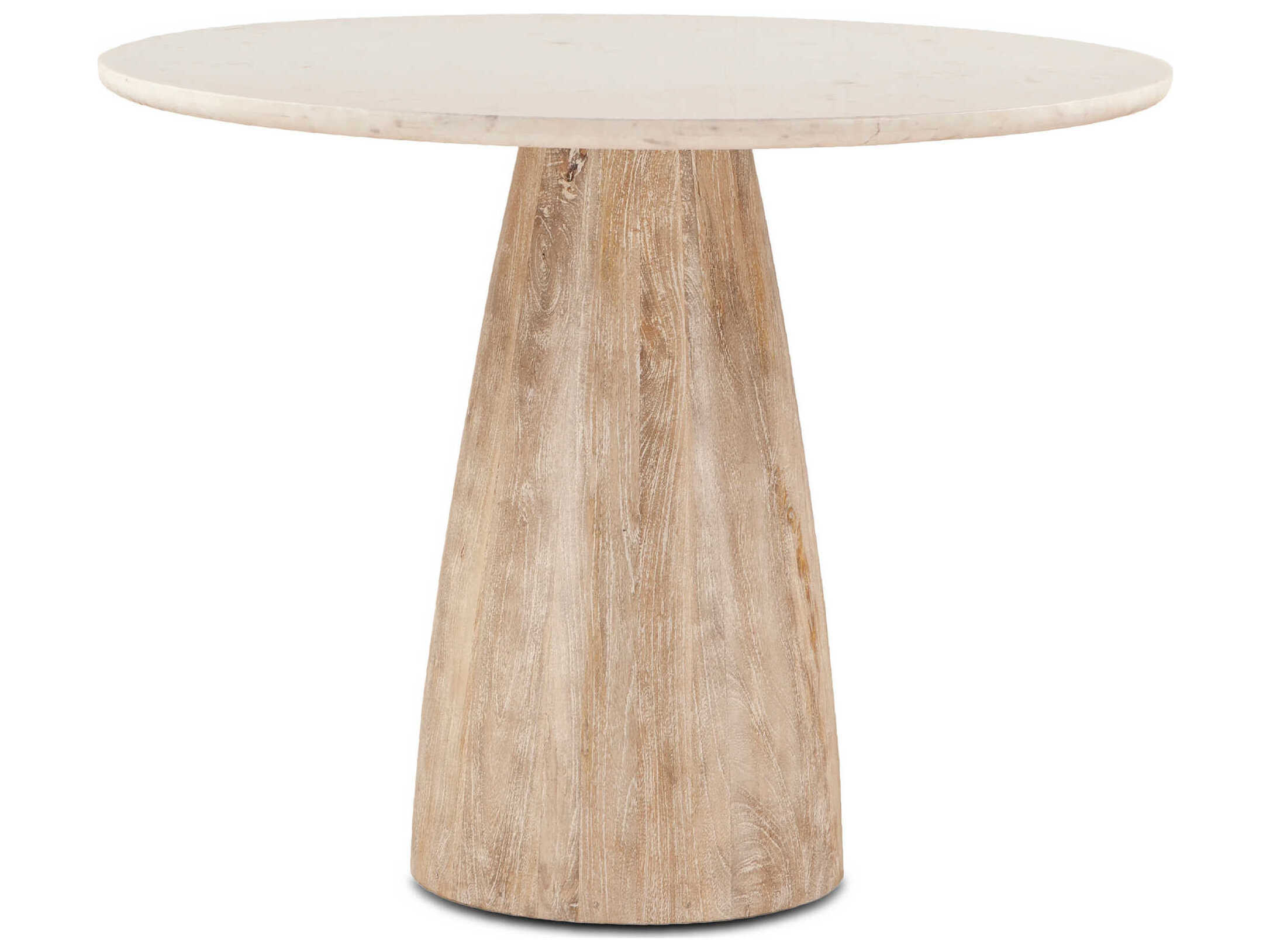 World Interiors Palm Desert Round Marble Dining Table