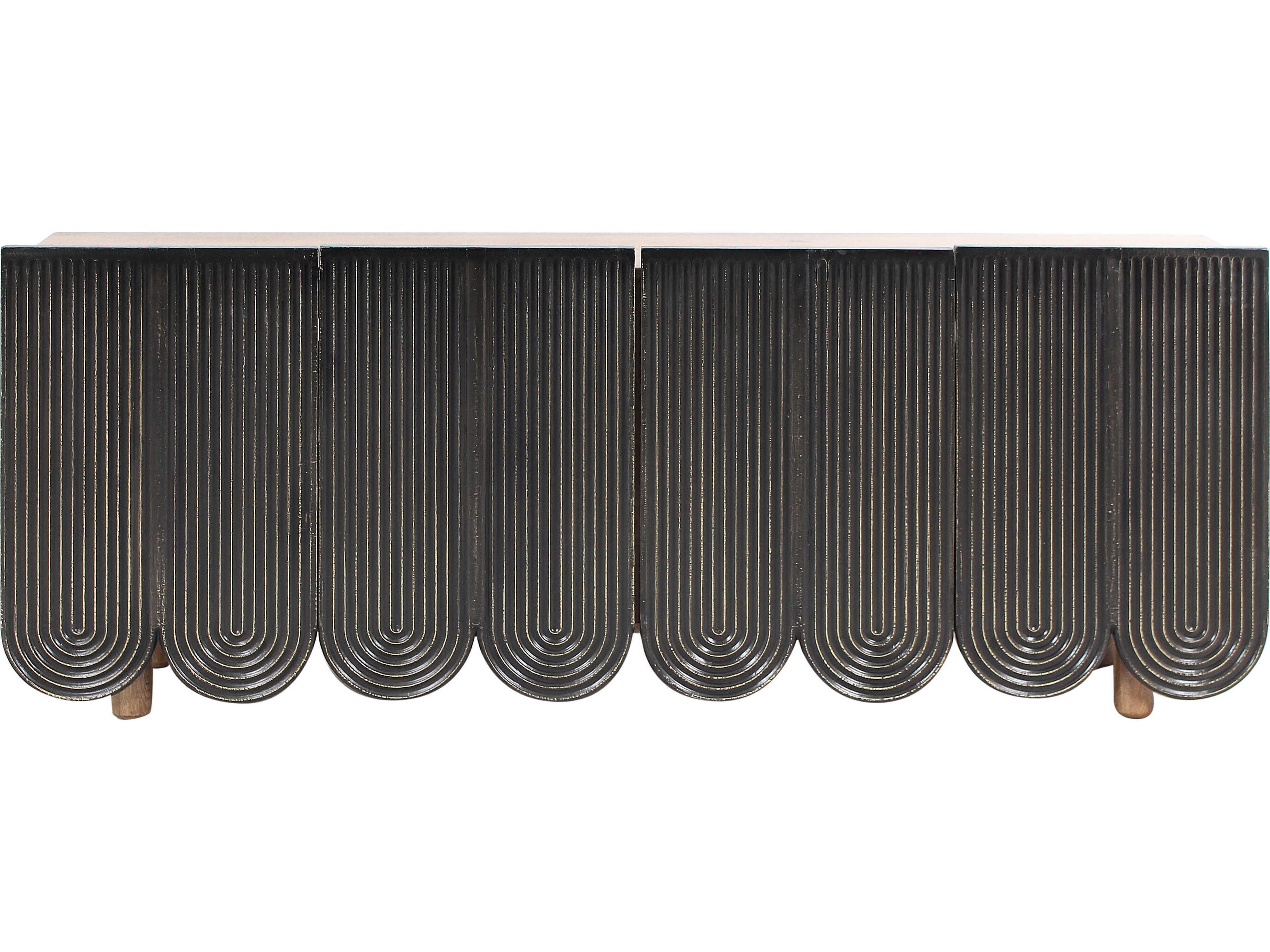 World Interiors Palm Desert 80" Mango Wood Natural Sideboard