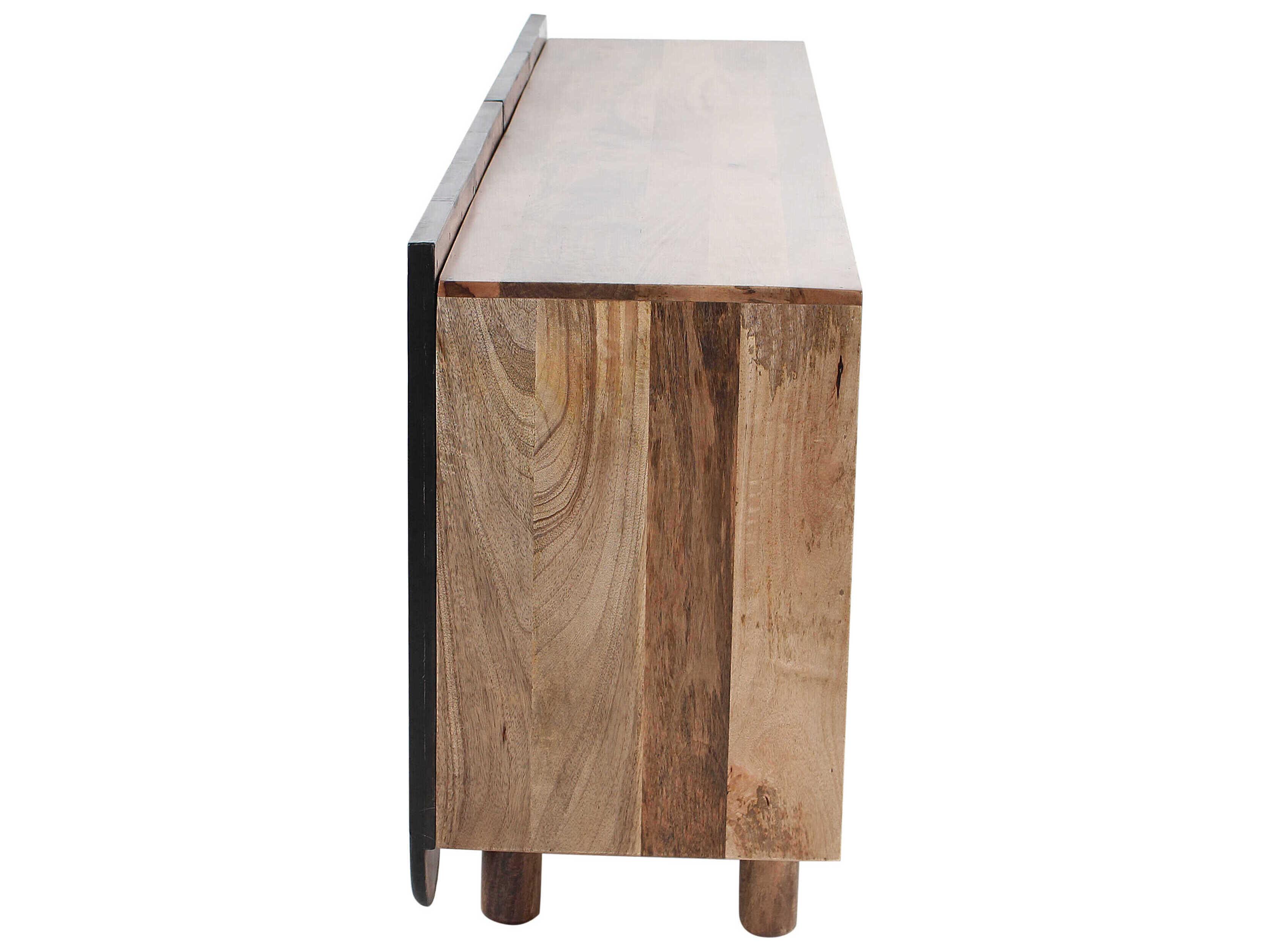 World Interiors Palm Desert 80" Mango Wood Natural Sideboard