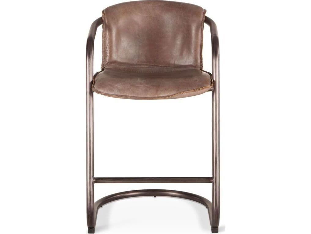 World Interiors Chiavari Leather Counter Stool