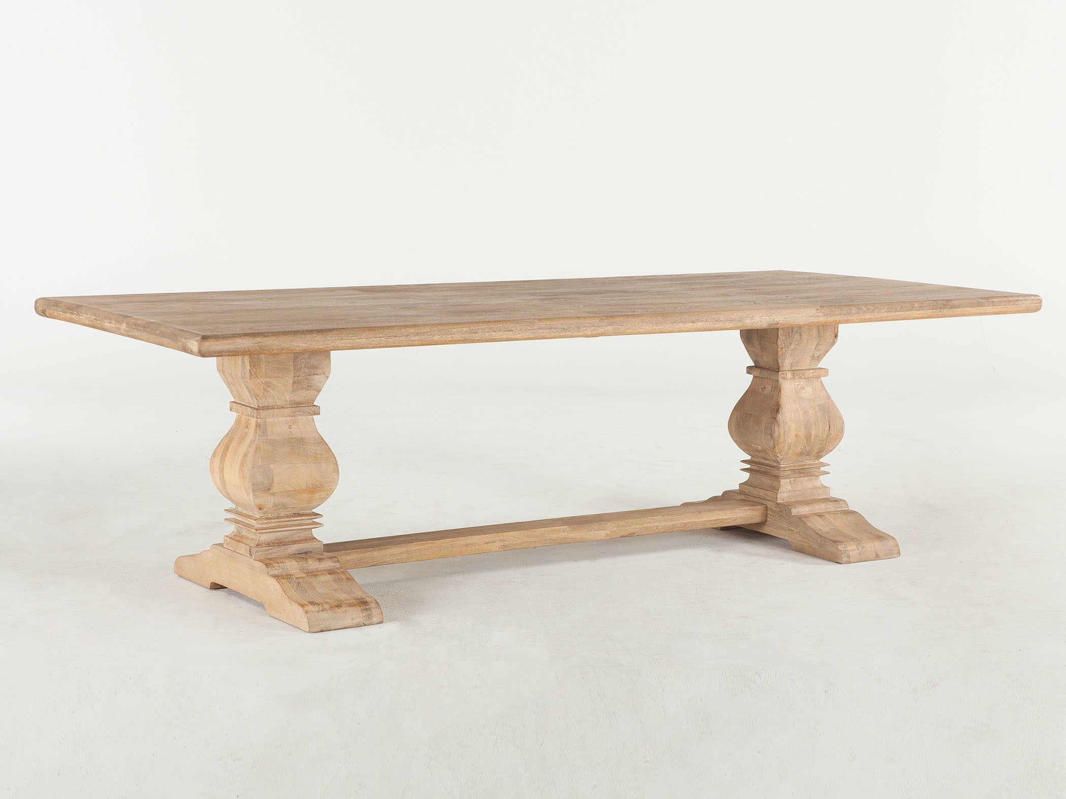 World Interiors Pengrove Rectangular Wood Antique Oak Dining Table