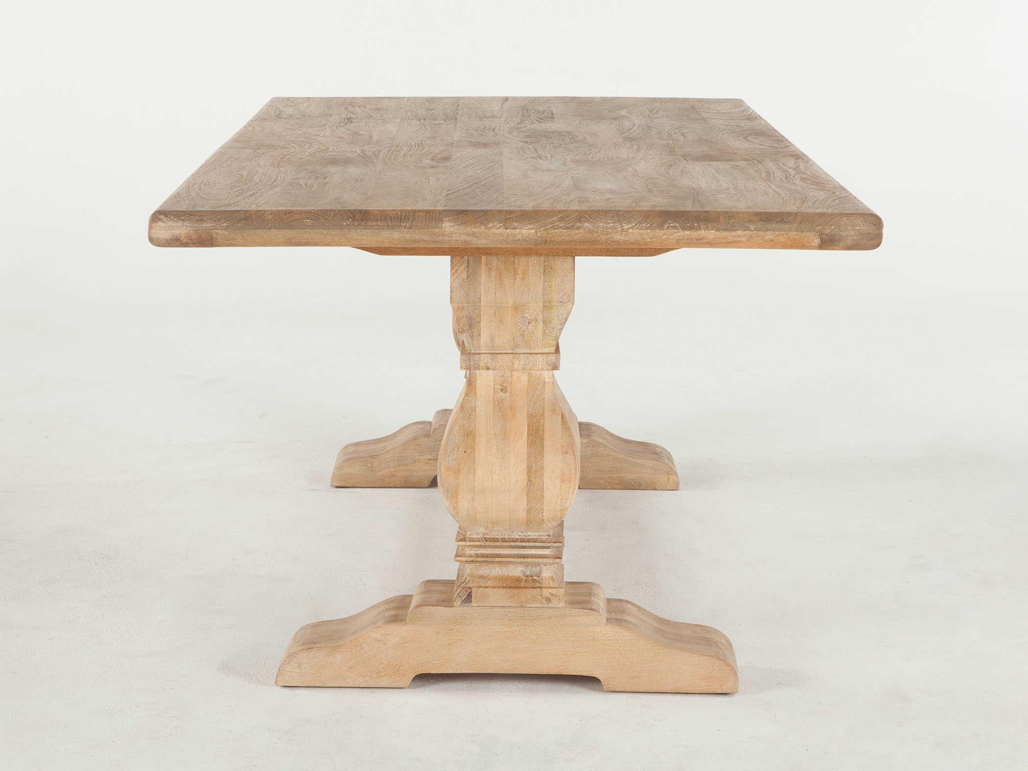 World Interiors Pengrove Rectangular Wood Antique Oak Dining Table