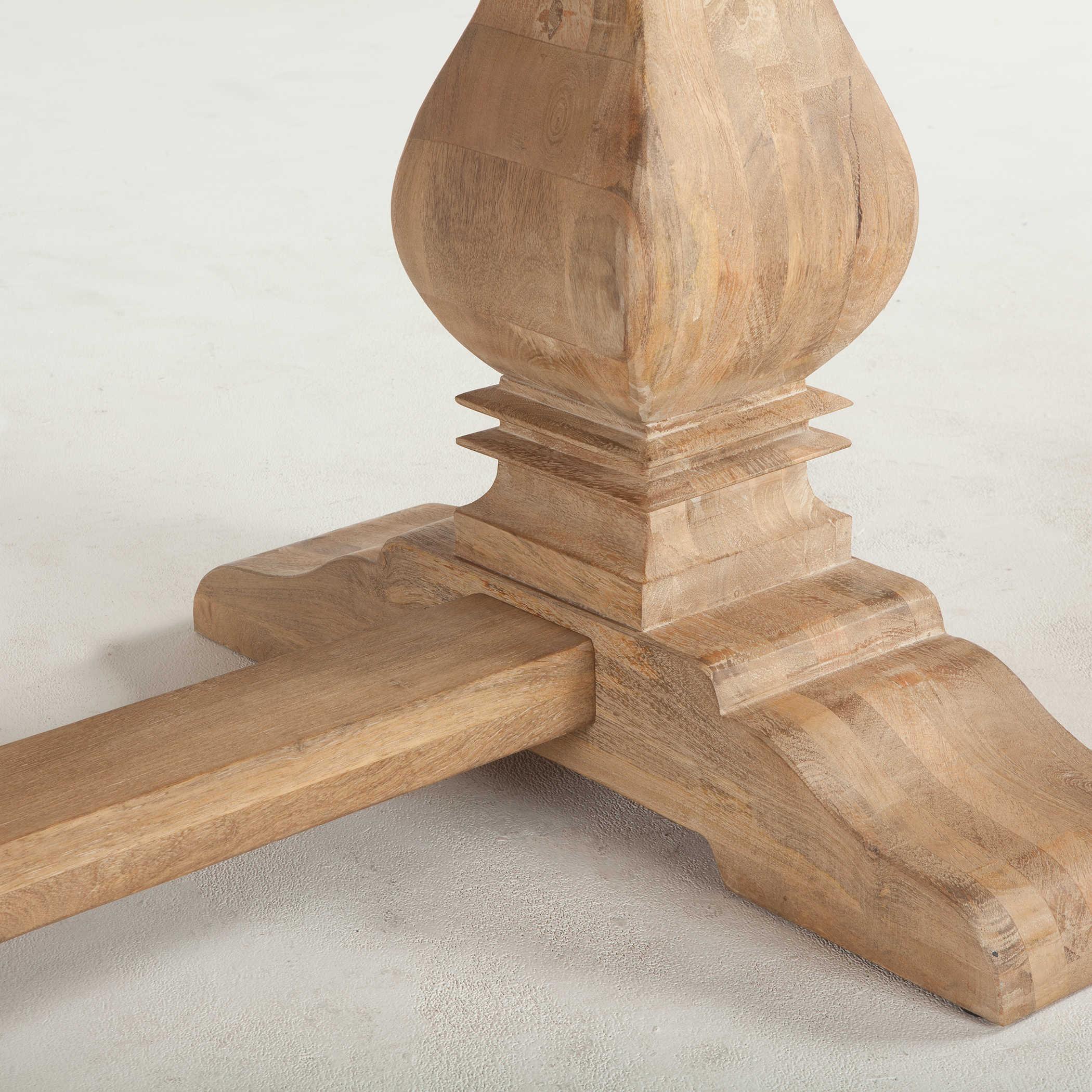 World Interiors Pengrove Rectangular Wood Antique Oak Dining Table