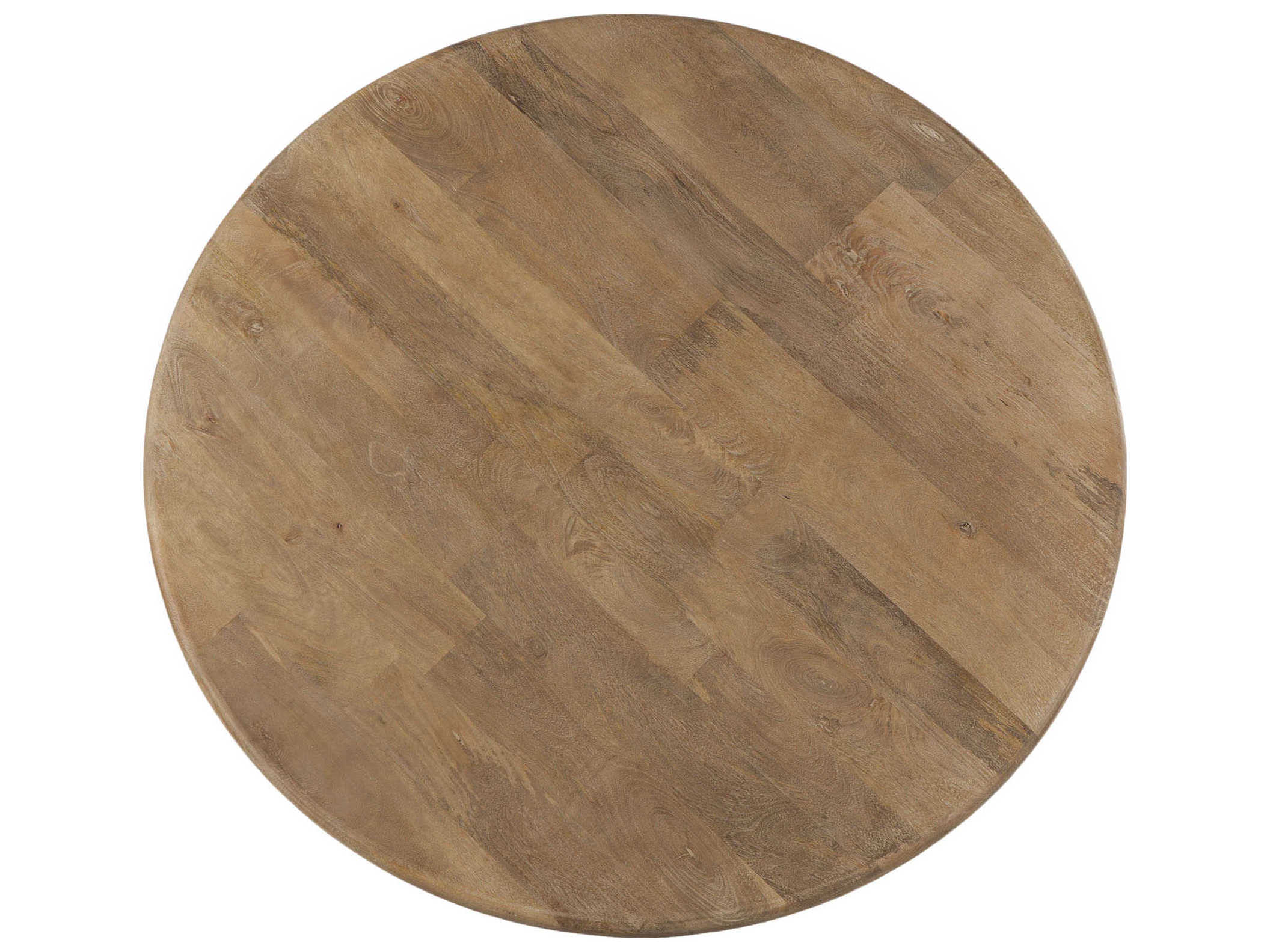 World Interiors Pengrove Round Wood Antique Oak Dining Table