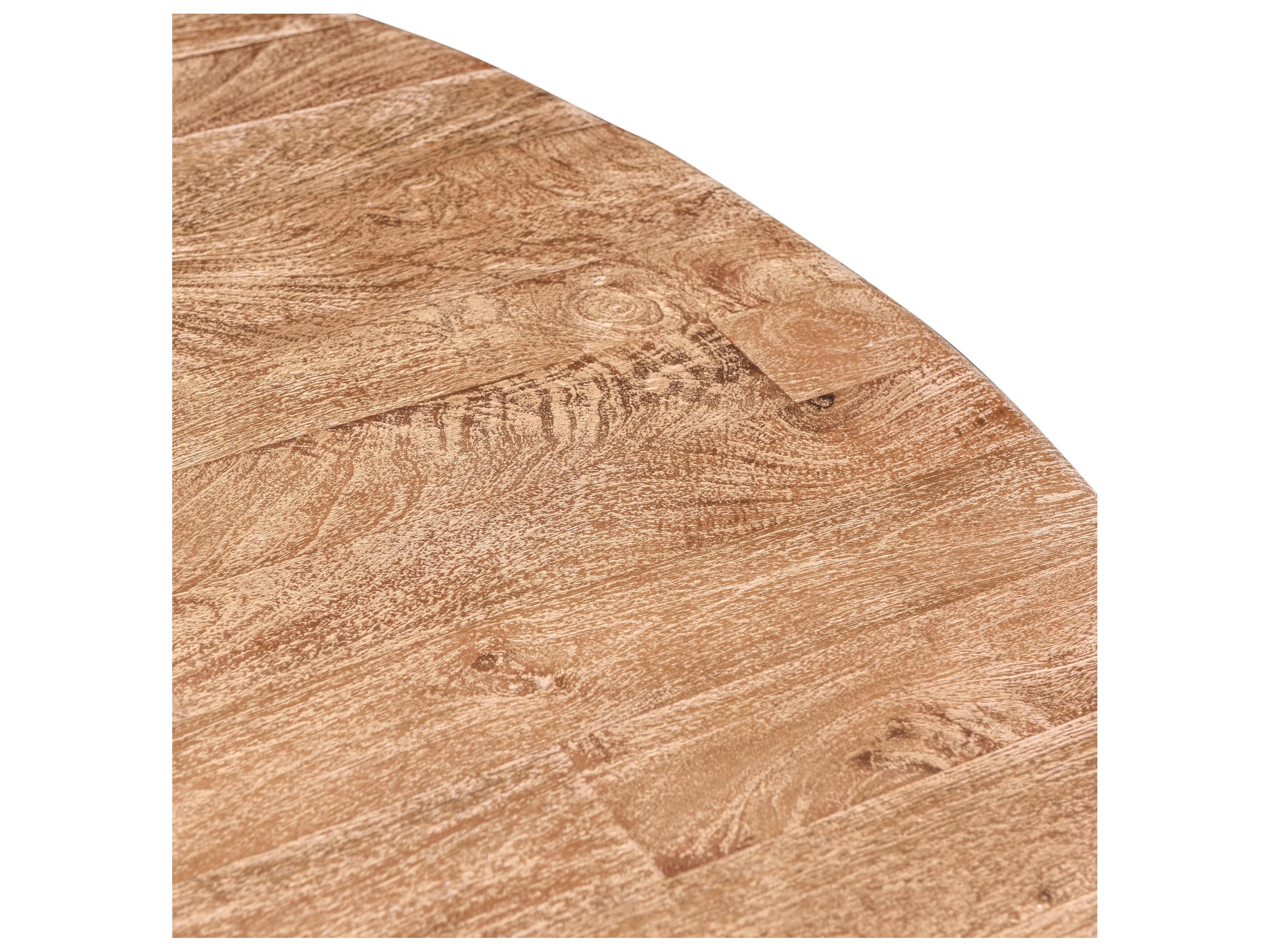 World Interiors Pengrove Round Wood Antique Oak Dining Table