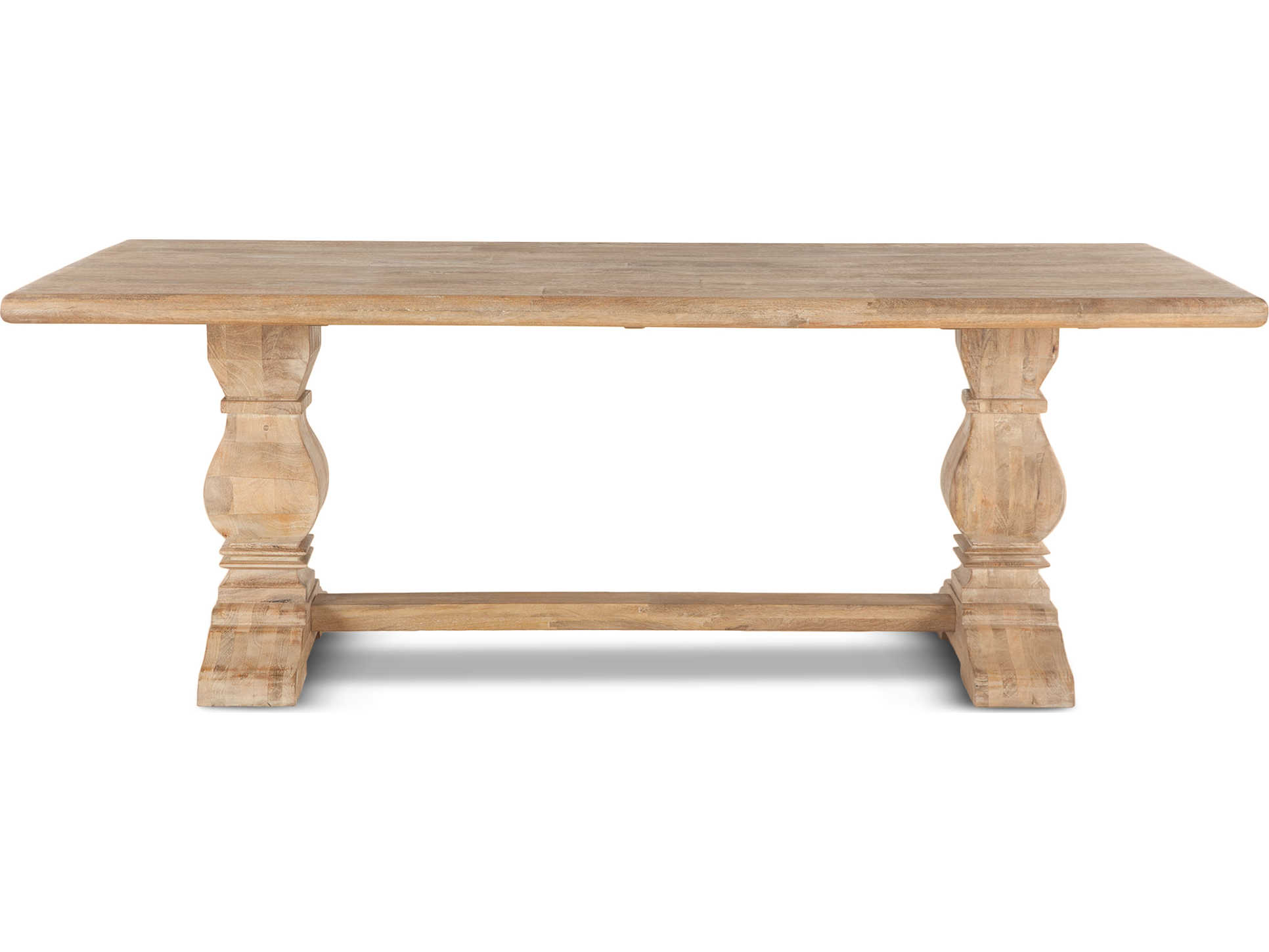 World Interiors Pengrove Rectangular Wood Antique Oak Dining Table
