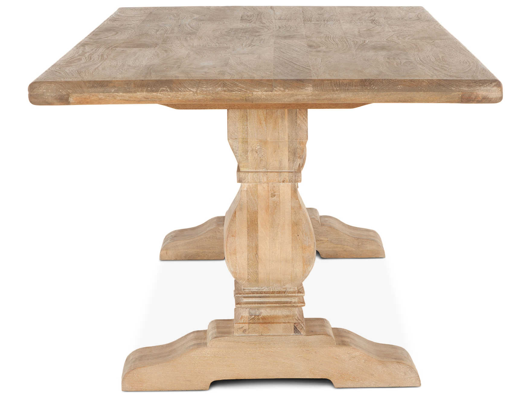 World Interiors Pengrove Rectangular Wood Antique Oak Dining Table