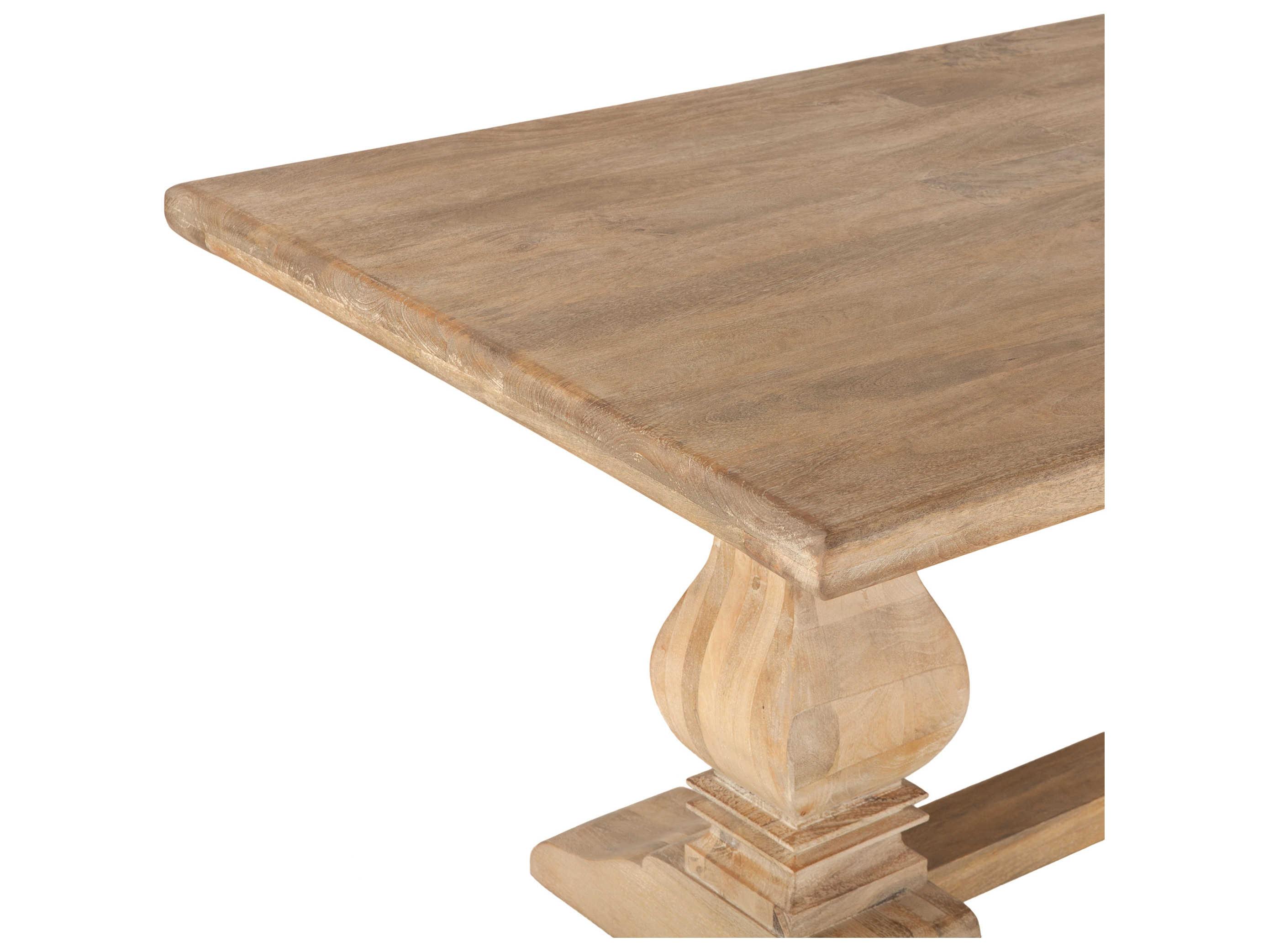 World Interiors Pengrove Rectangular Wood Antique Oak Dining Table