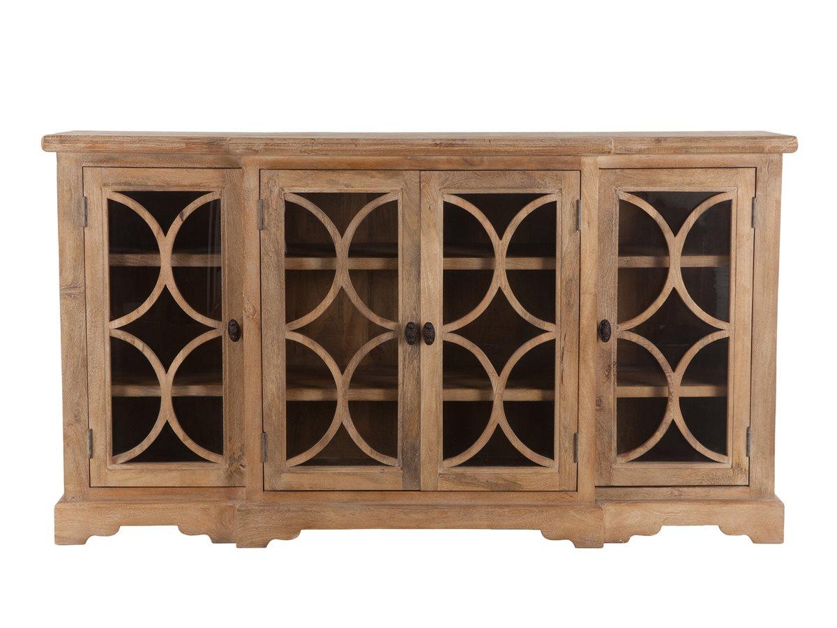 World Interiors Pengrove 75" Mango Wood Antique Oak Sideboard