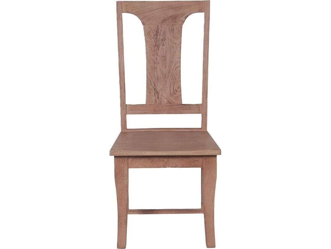 World Interiors Pengrove Oak Wood Brown Armless Dining Chair