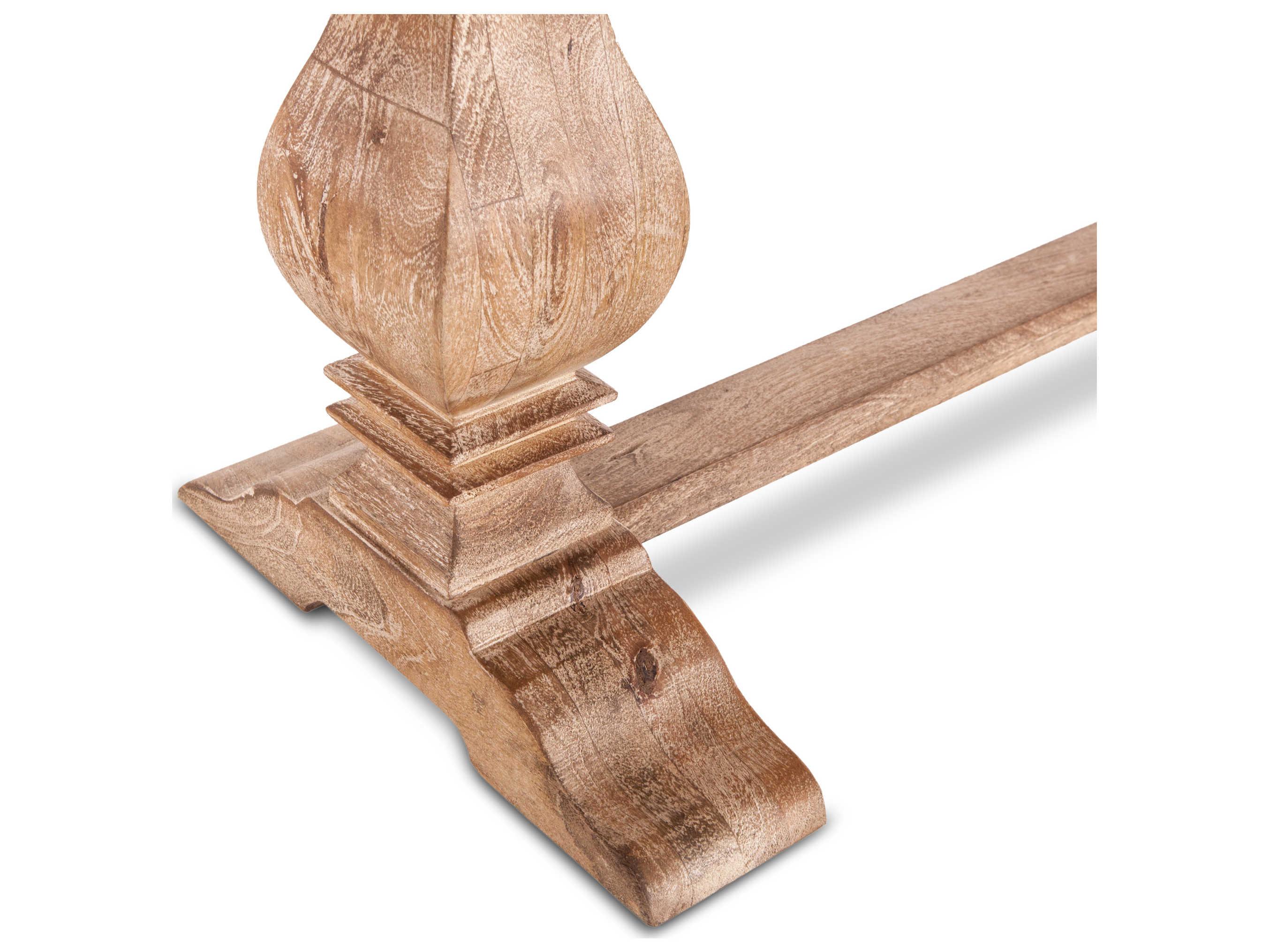 World Interiors Pengrove Antique Oak Brown Accent Bench