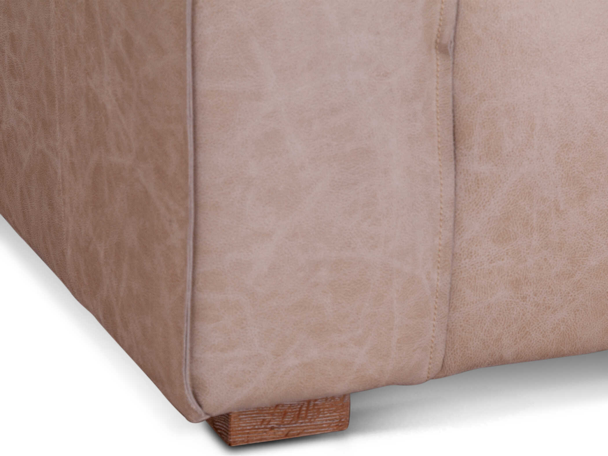 World Interiors Portia Italian Cream Beige Leather Sofa