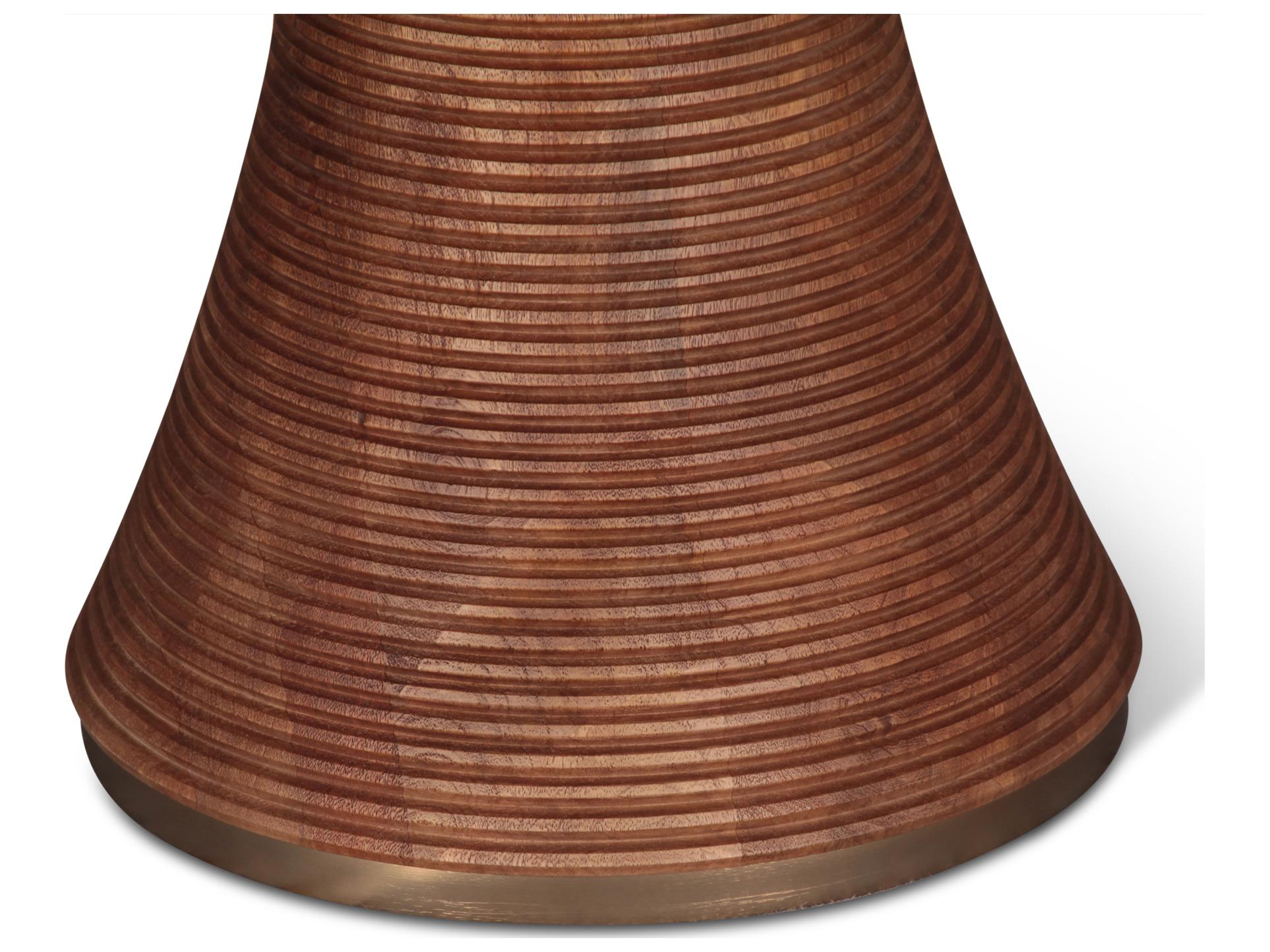 World Interiors Provence Round Wood Natural Dining Table