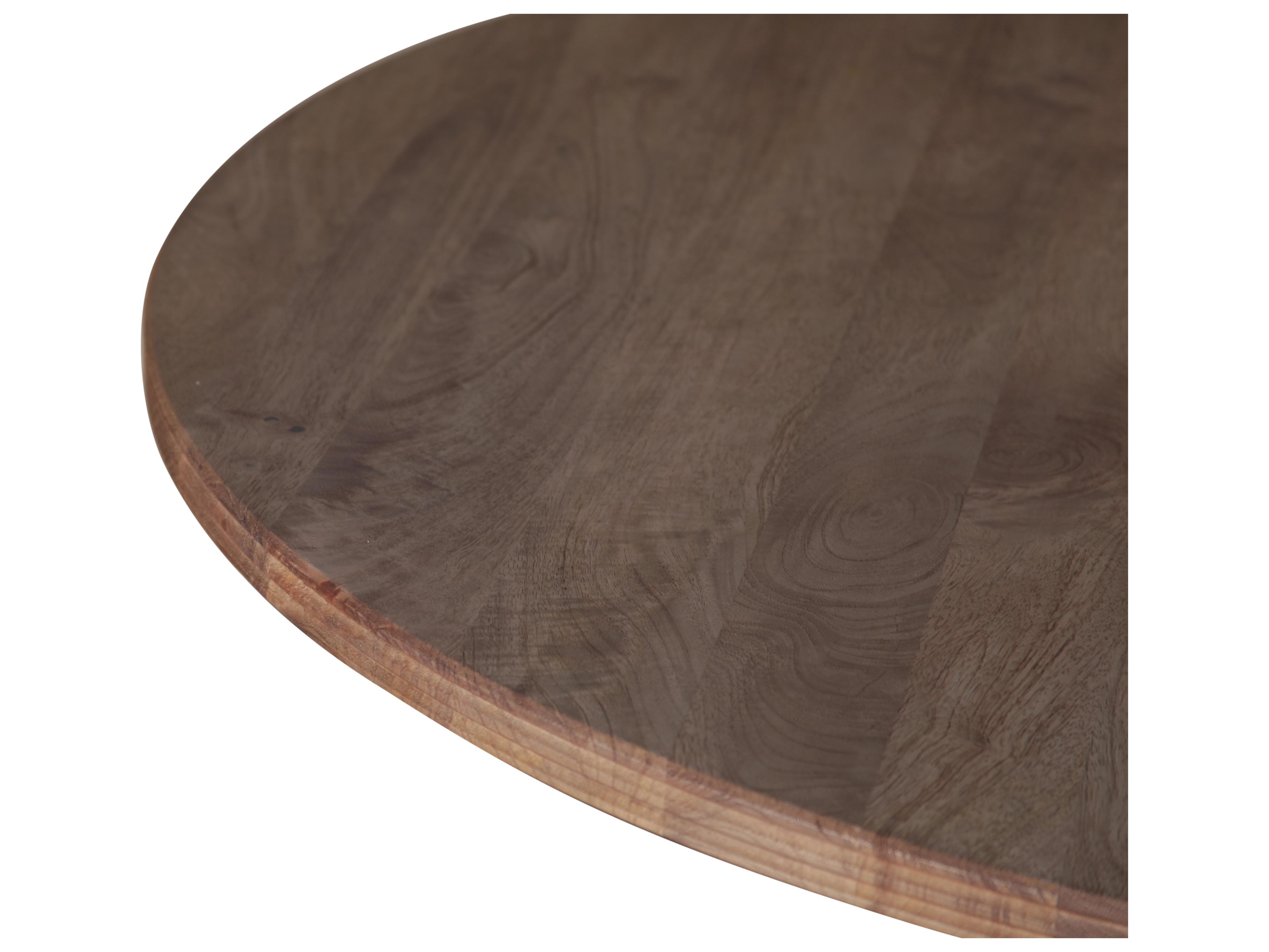 World Interiors Provence Round Wood Natural Dining Table