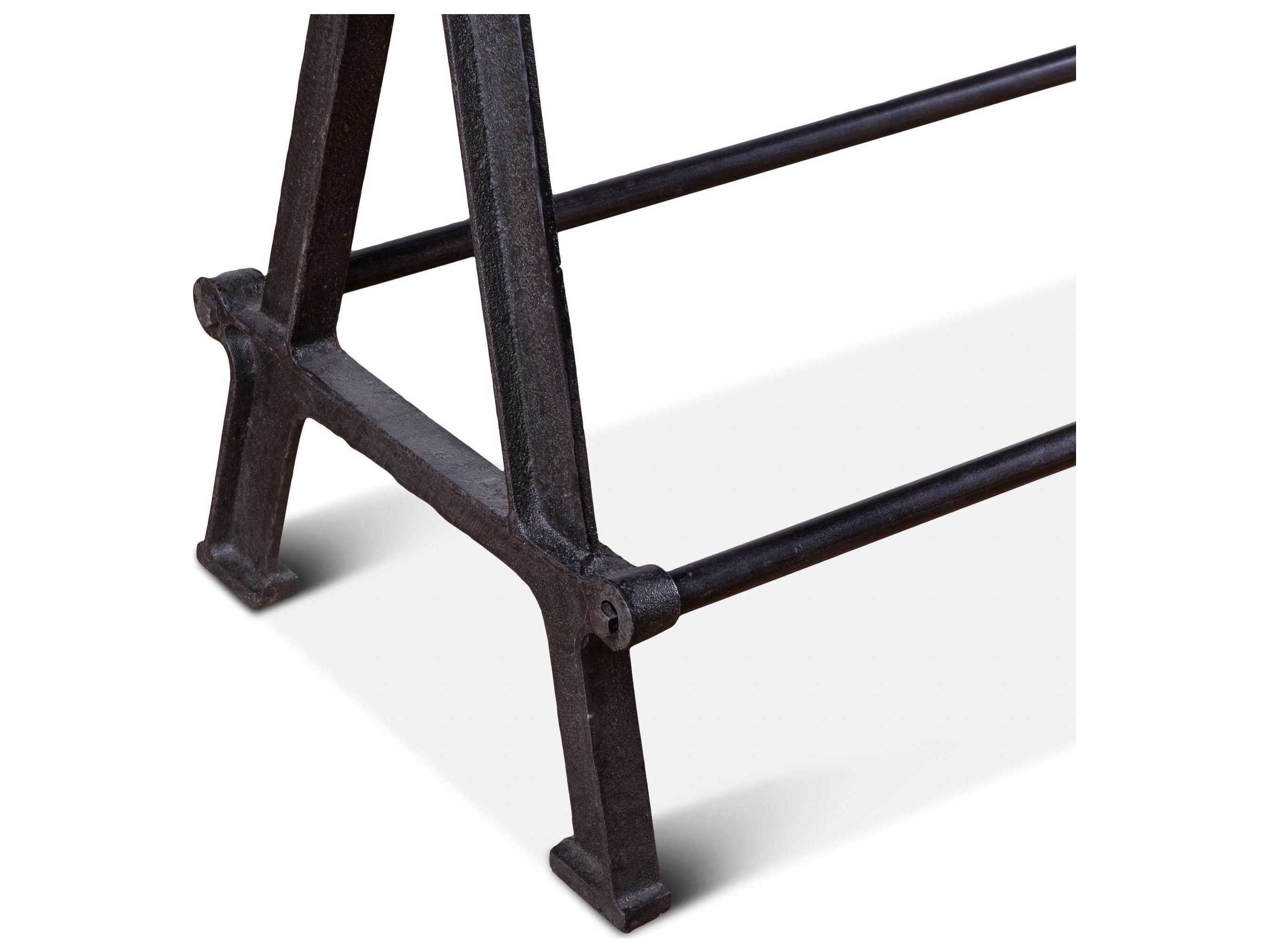 World Interiors Paxton Rectangular Wood Natural Gray Zinc Dining Table