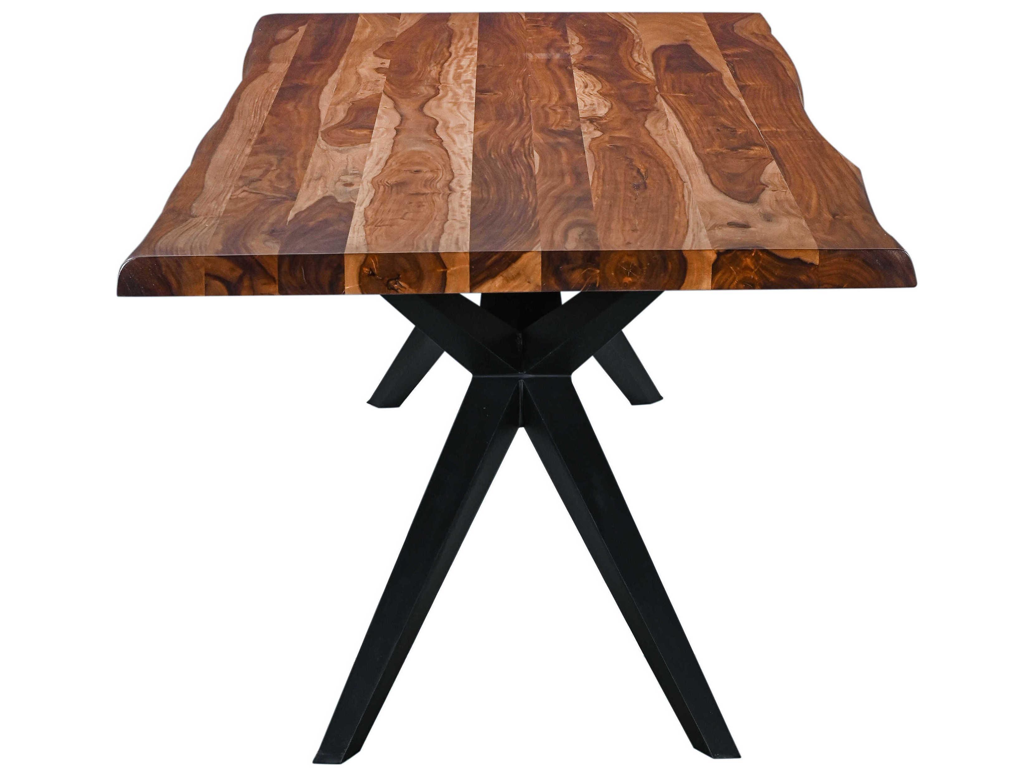 World Interiors Rosewood Rectangular Wood Natural Sheesham Dining Table