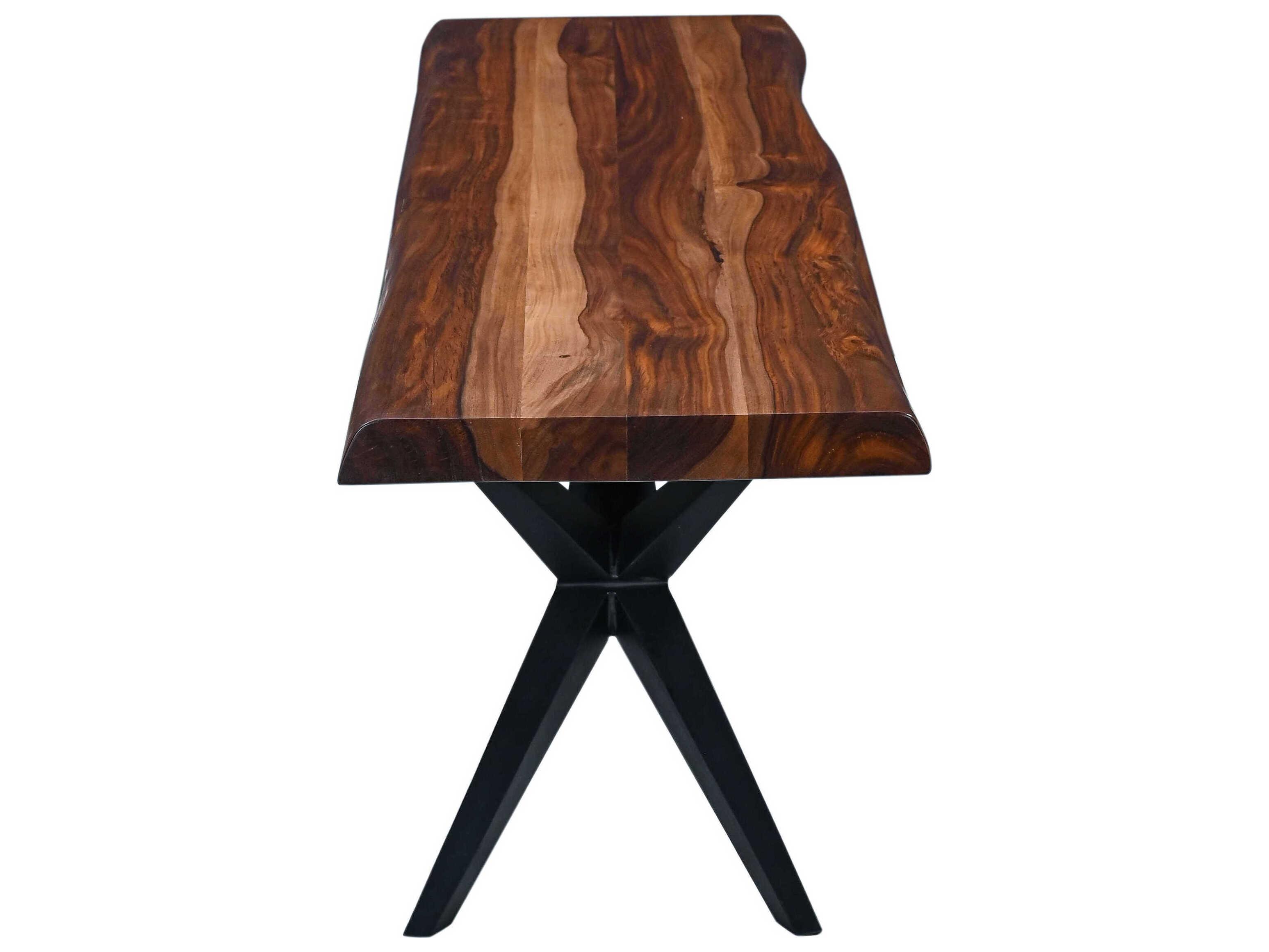 World Interiors Rosewood Natural Sheesham Brown Accent Bench