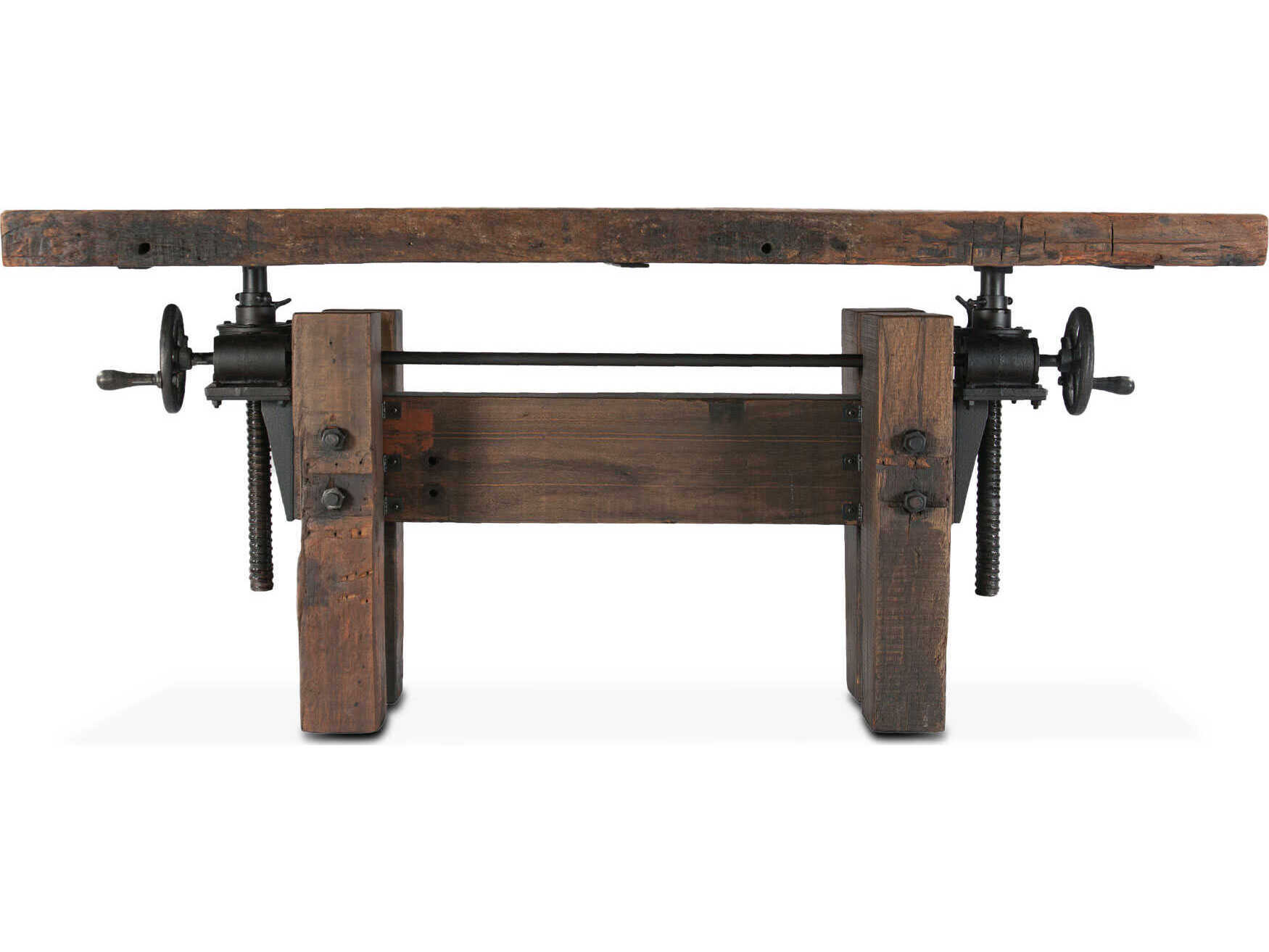 World Interiors Rustic Revival Rectangular Wood Natural Dining Table