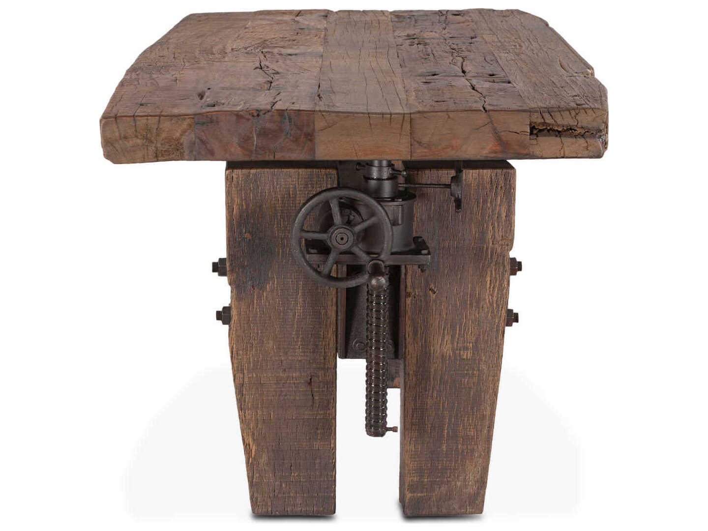 World Interiors Rustic Revival Rectangular Wood Natural Dining Table