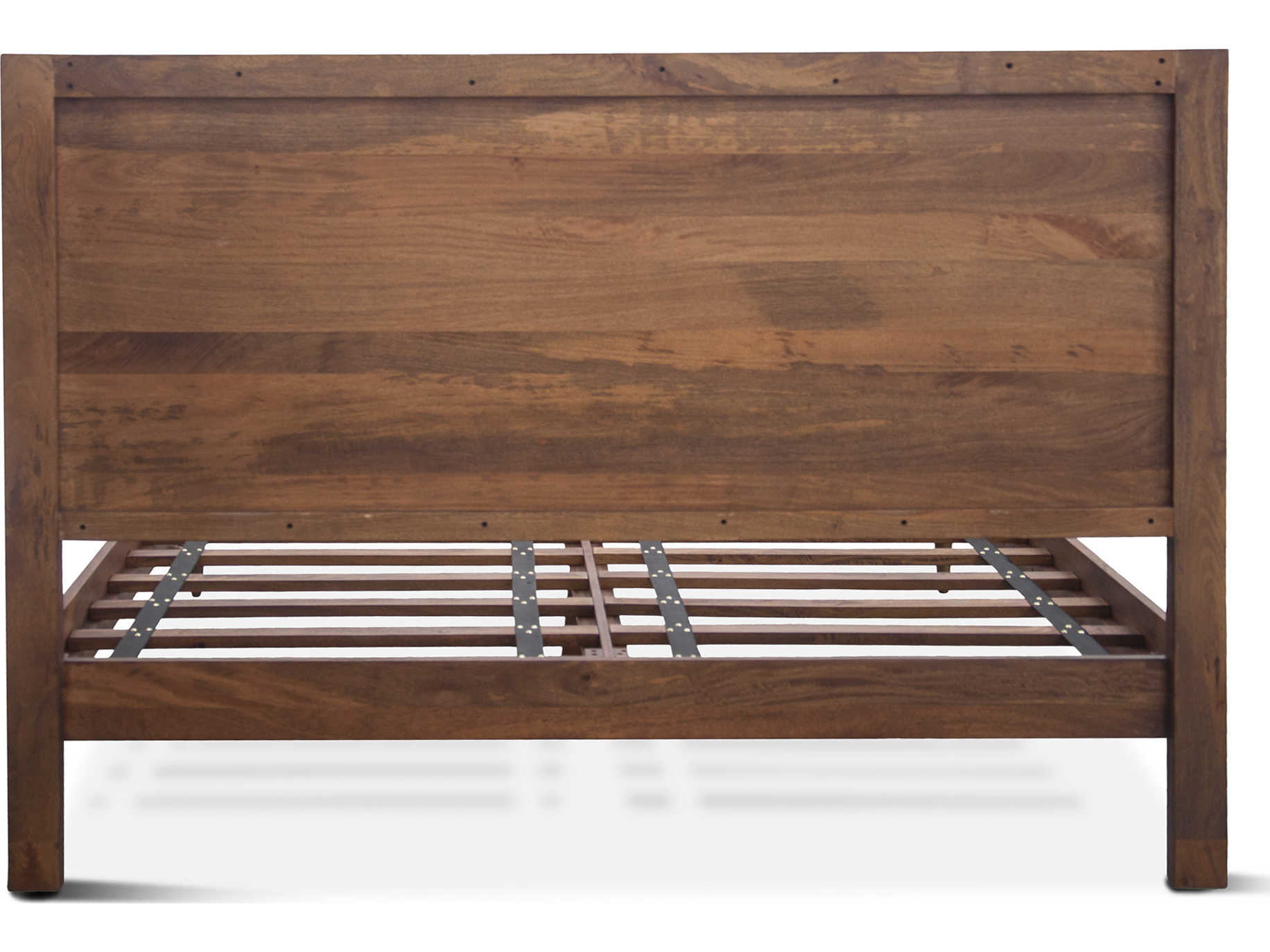 World Interiors Vallarta Two Tone Bronze Brown Mango Wood King Platform Bed