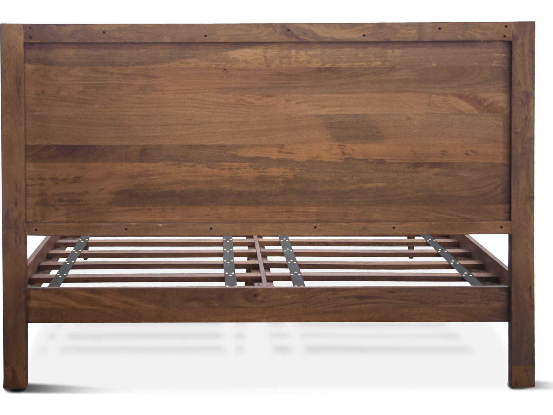 World Interiors Vallarta Two Tone Brown Bronze Mango Wood Queen Platform Bed