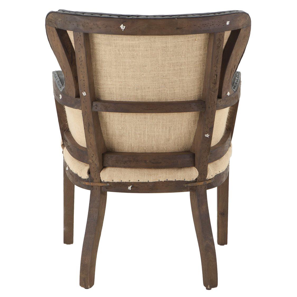 World Interiors Charles Black Fabric Accent Chair