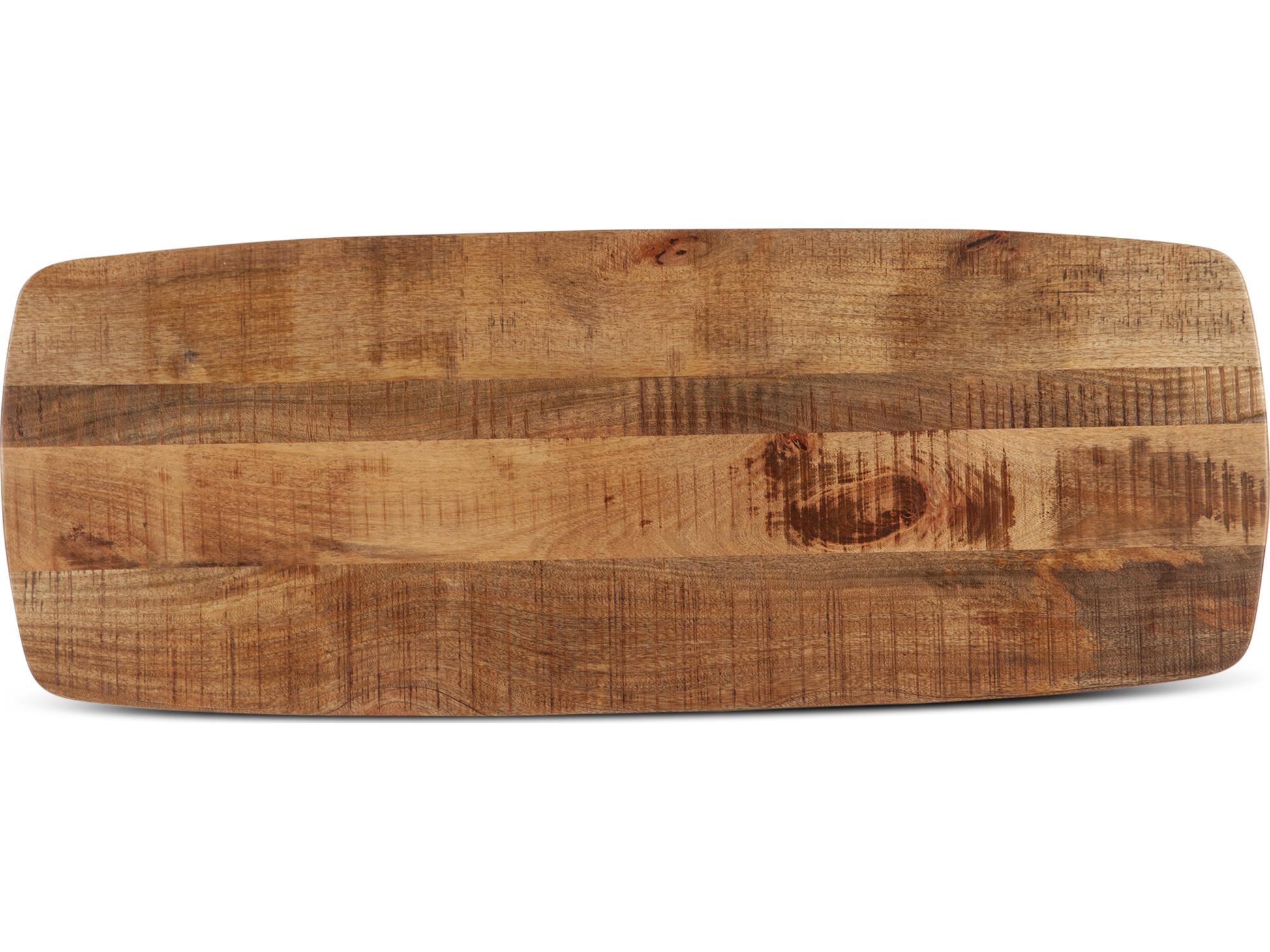 World Interiors Santa Margherita Rectangular Wood Matte Black Console Table