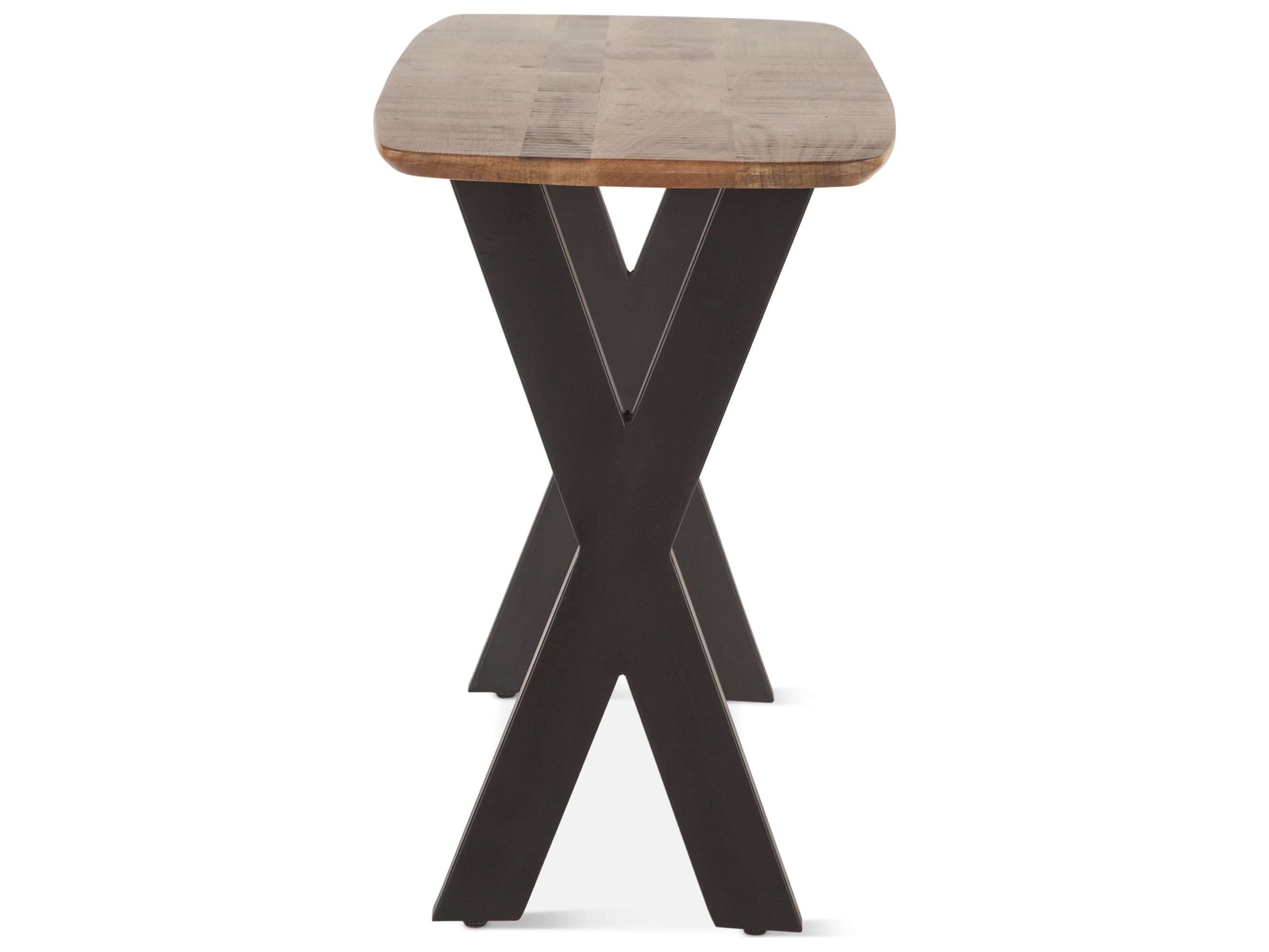 World Interiors Santa Margherita Rectangular Wood Matte Black Console Table
