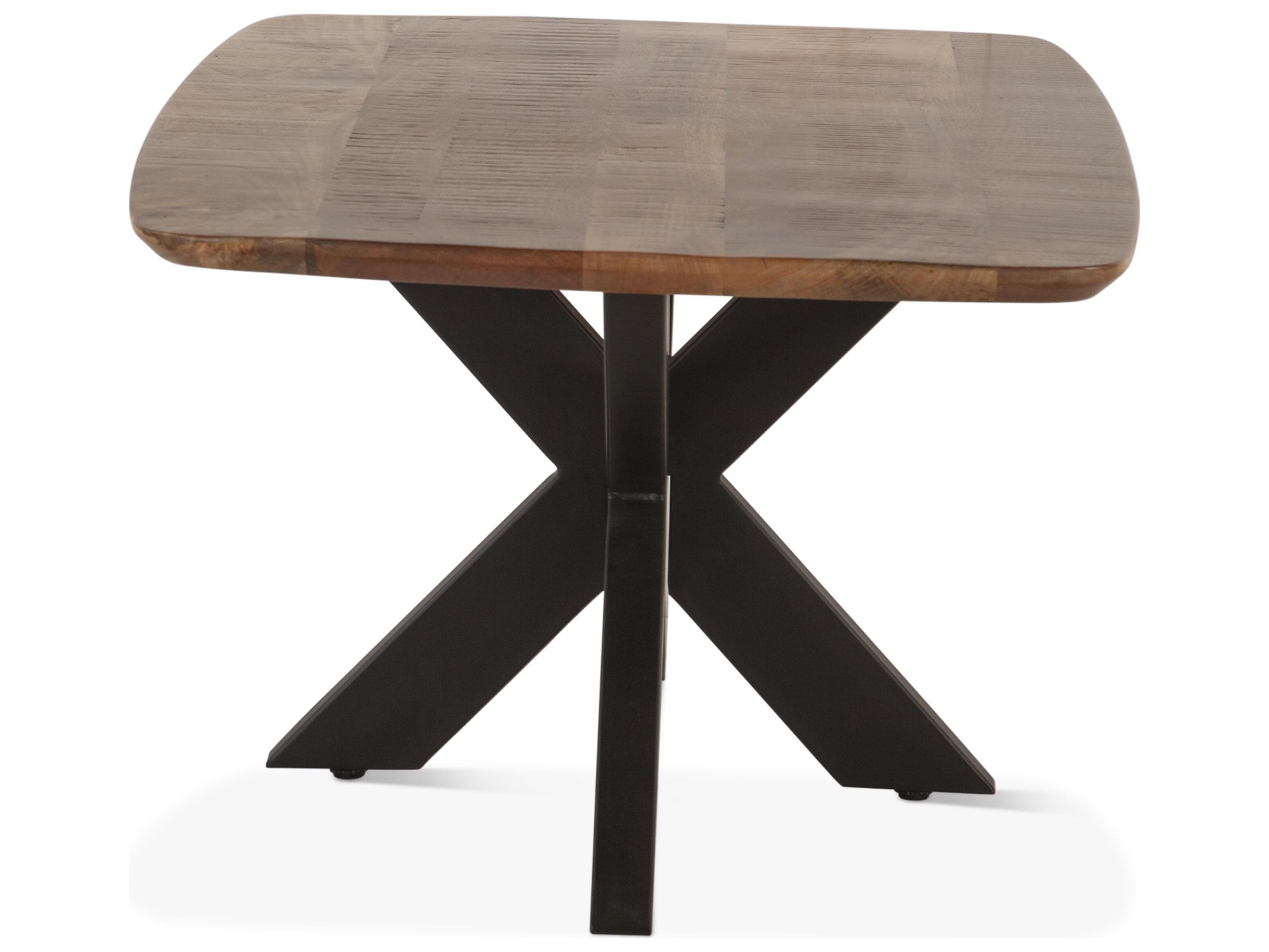 World Interiors Santa Margherita Rectangular Wood Matte Black Coffee Table