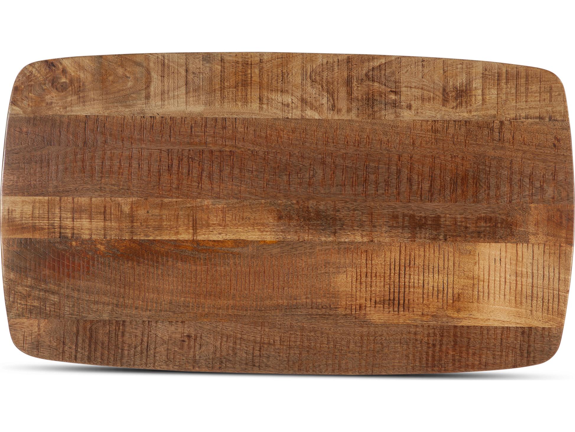 World Interiors Santa Margherita Rectangular Wood Matte Black Coffee Table