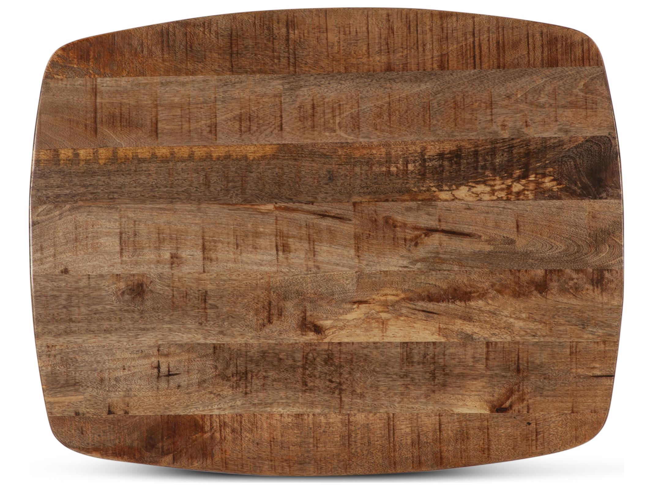 World Interiors Santa Margherita Rectangular Wood Matte Black End Table