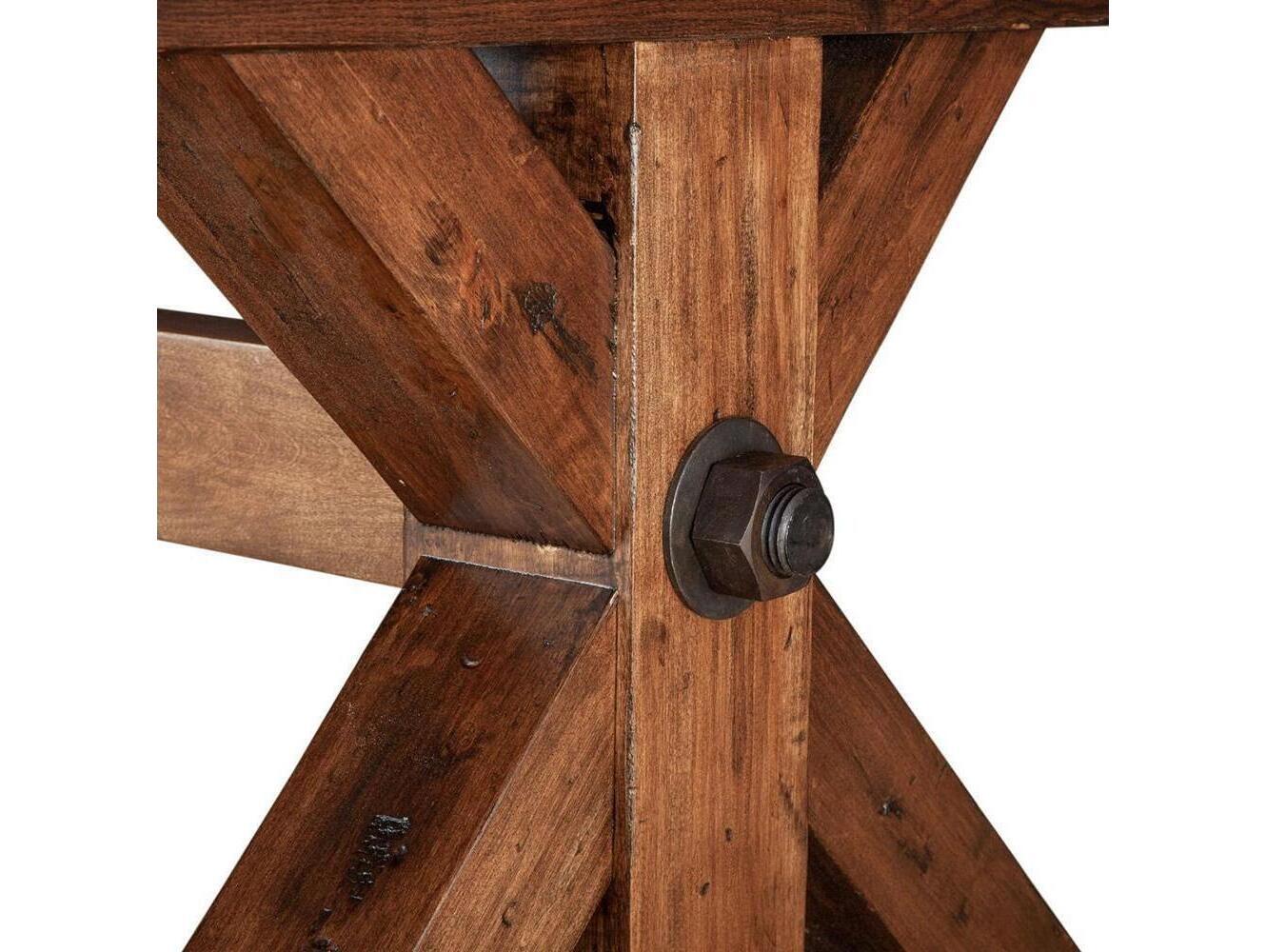 World Interiors Grassroots Rectangular Wood Earth Dining Table