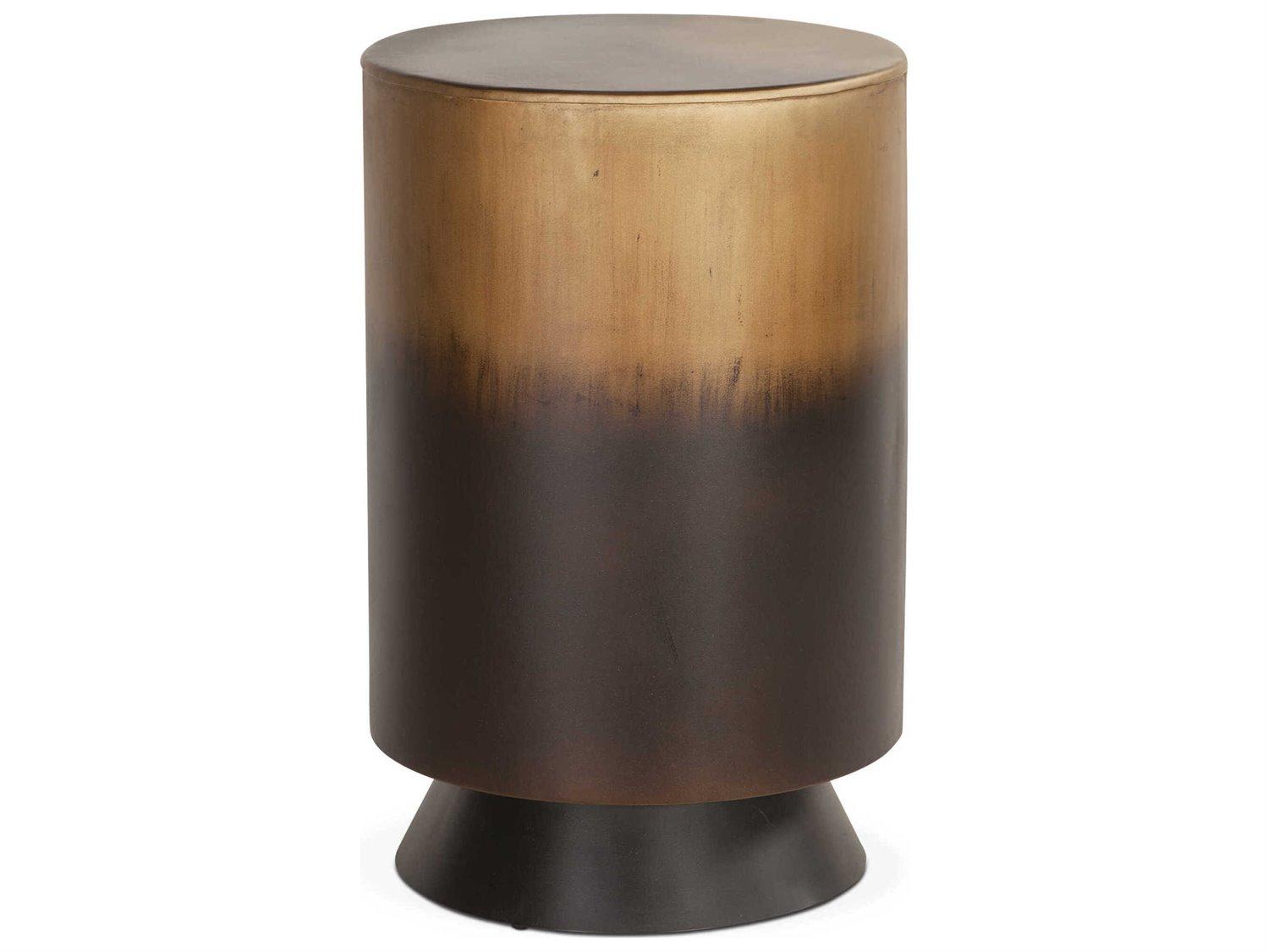 World Interiors St. George Round Metal End Table