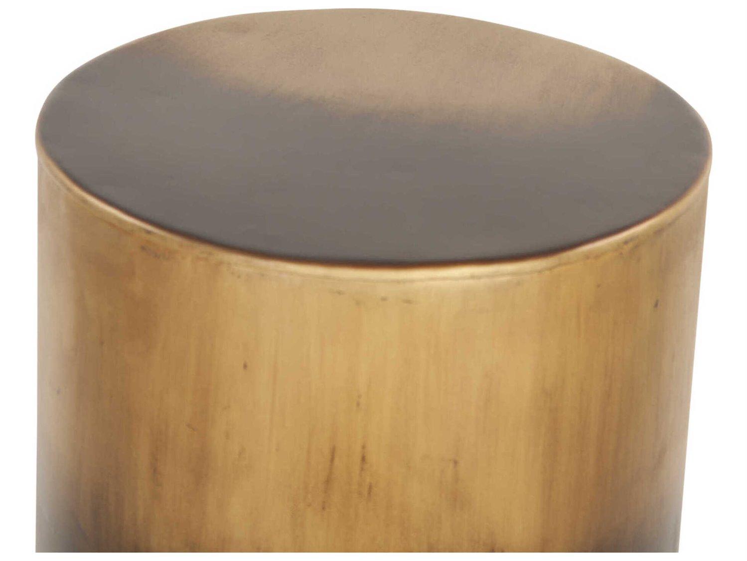 World Interiors St. George Round Metal End Table