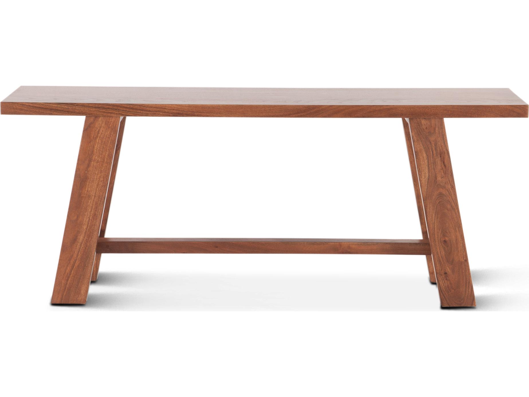 World Interiors Stavanger Cinnamon Brown Accent Bench