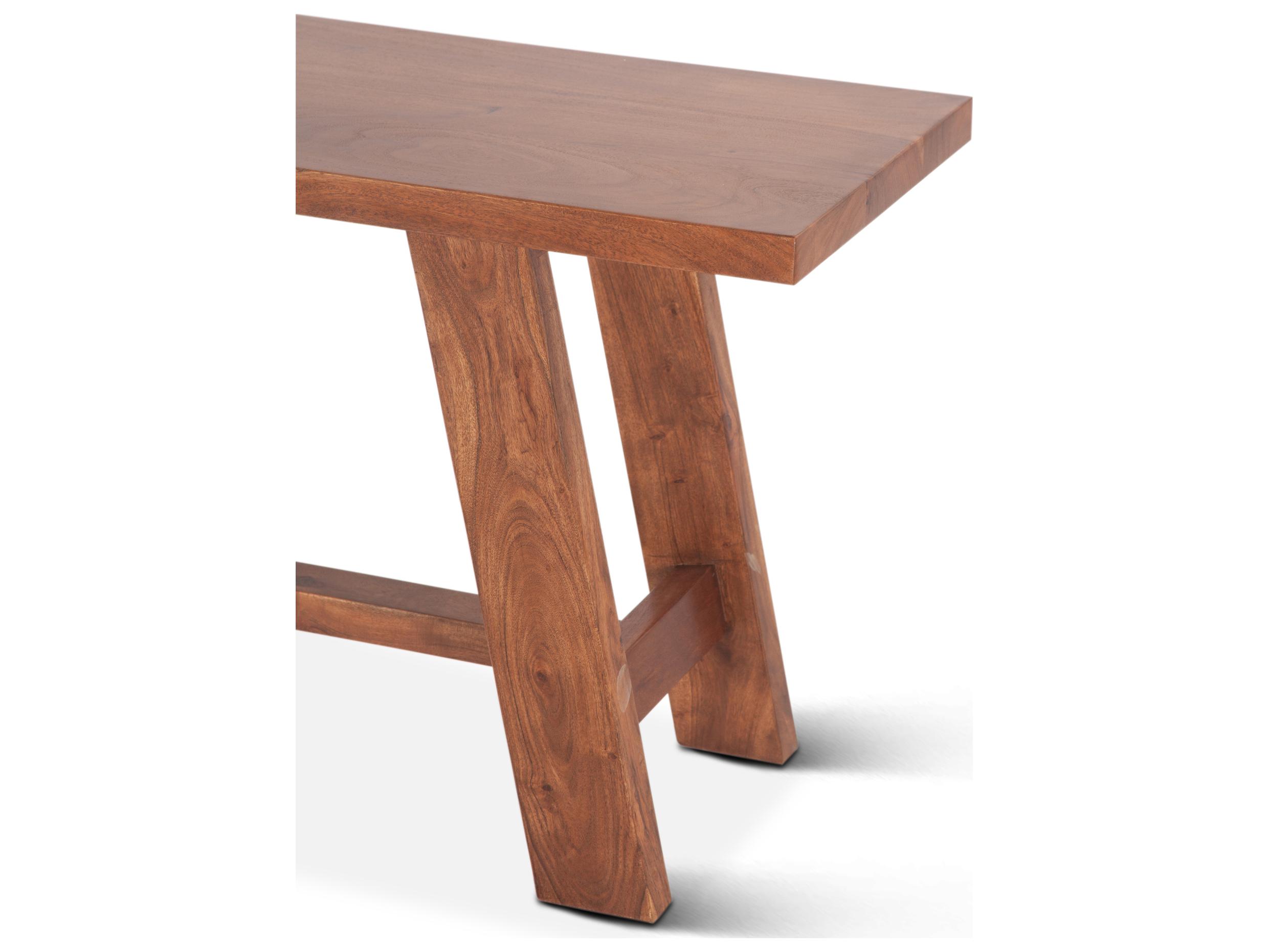 World Interiors Stavanger Cinnamon Brown Accent Bench