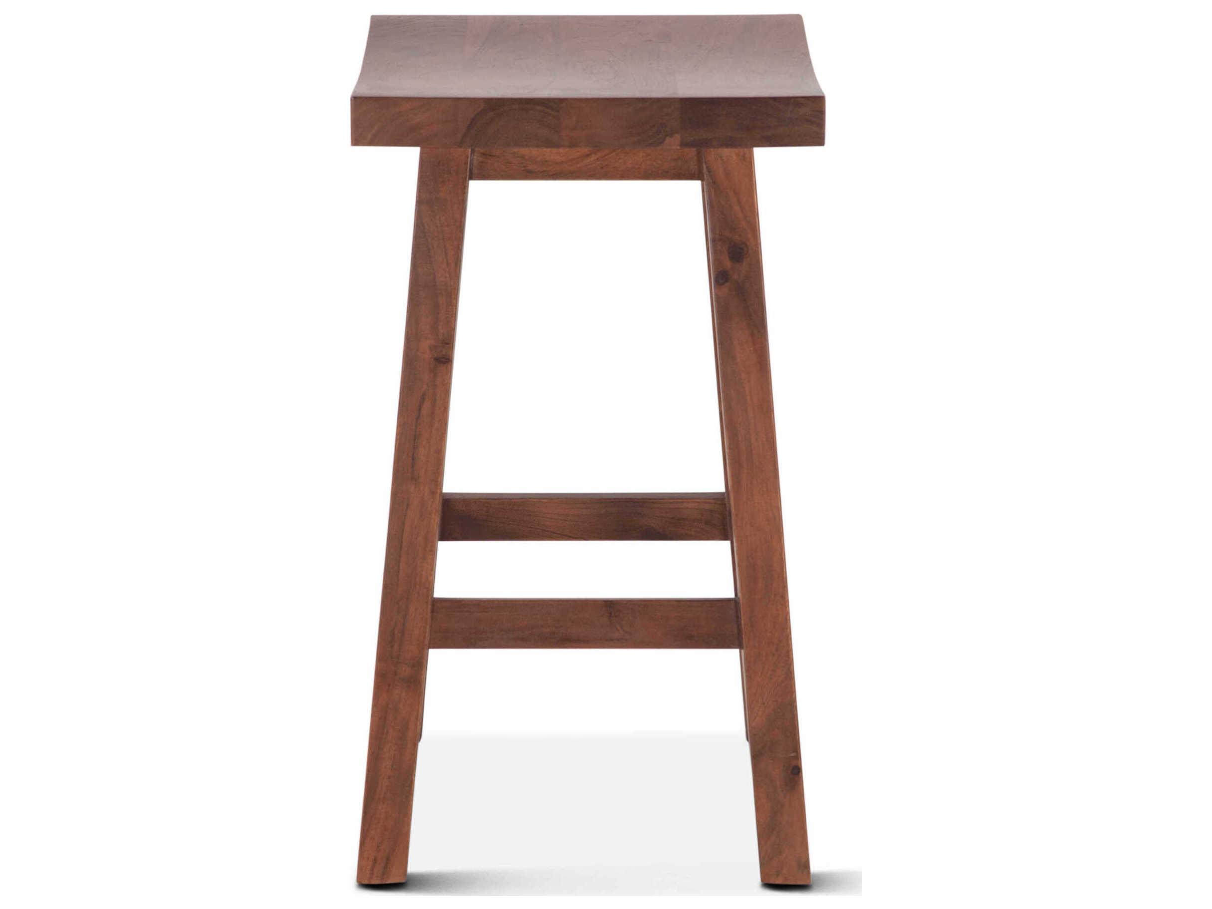 World Interiors Stavanger Acacia Wood Counter Stool