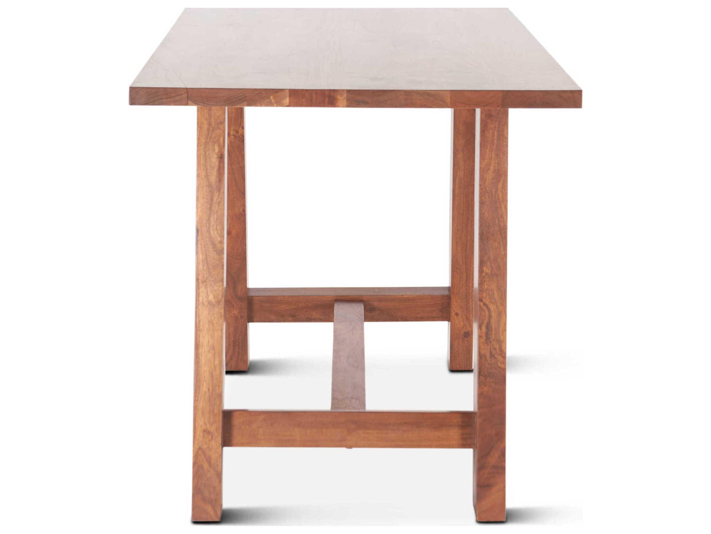 World Interiors Stavanger Rectangular Wood Cinnamon Brown Dining Table