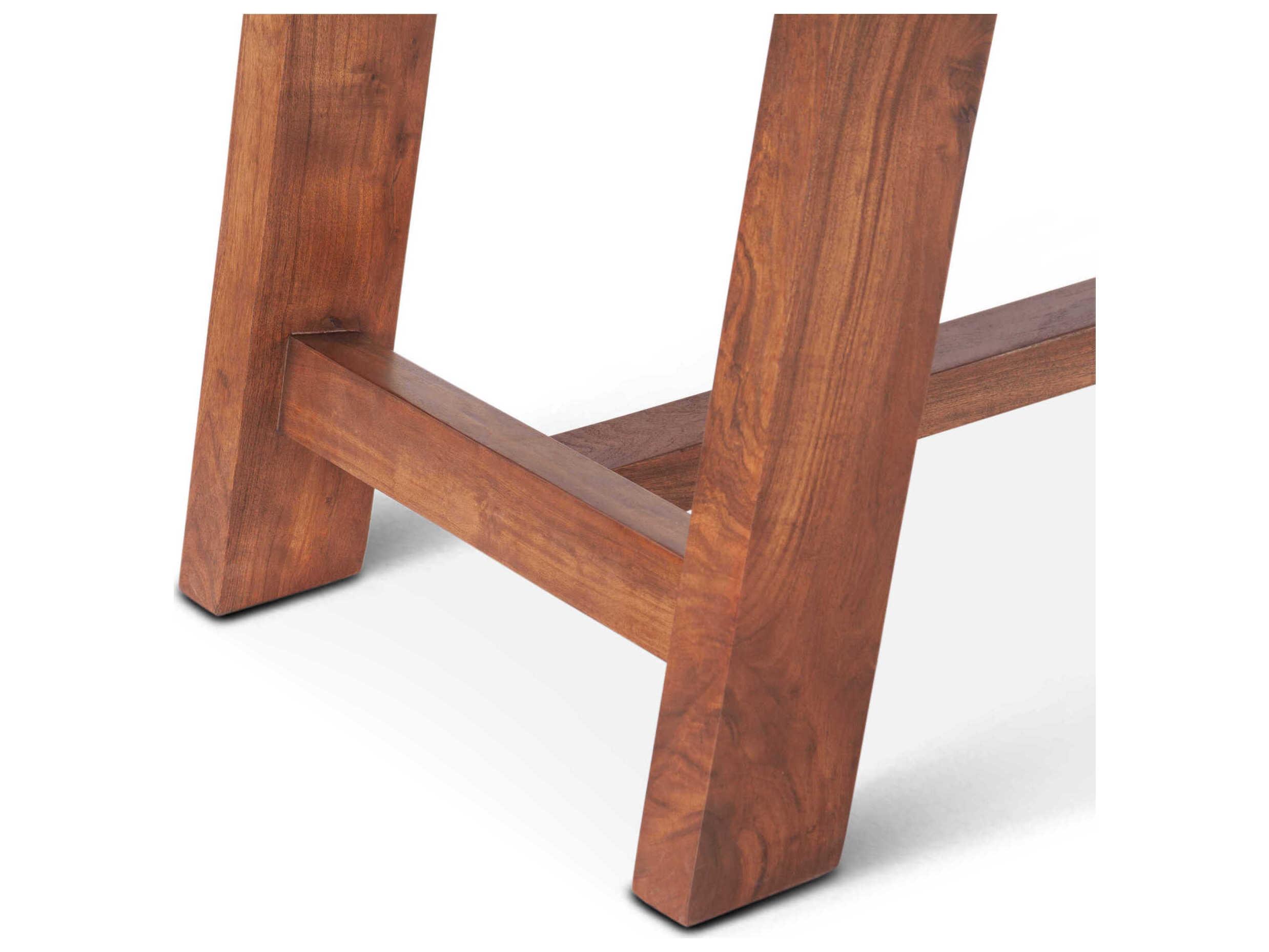 World Interiors Stavanger Rectangular Wood Cinnamon Brown Dining Table