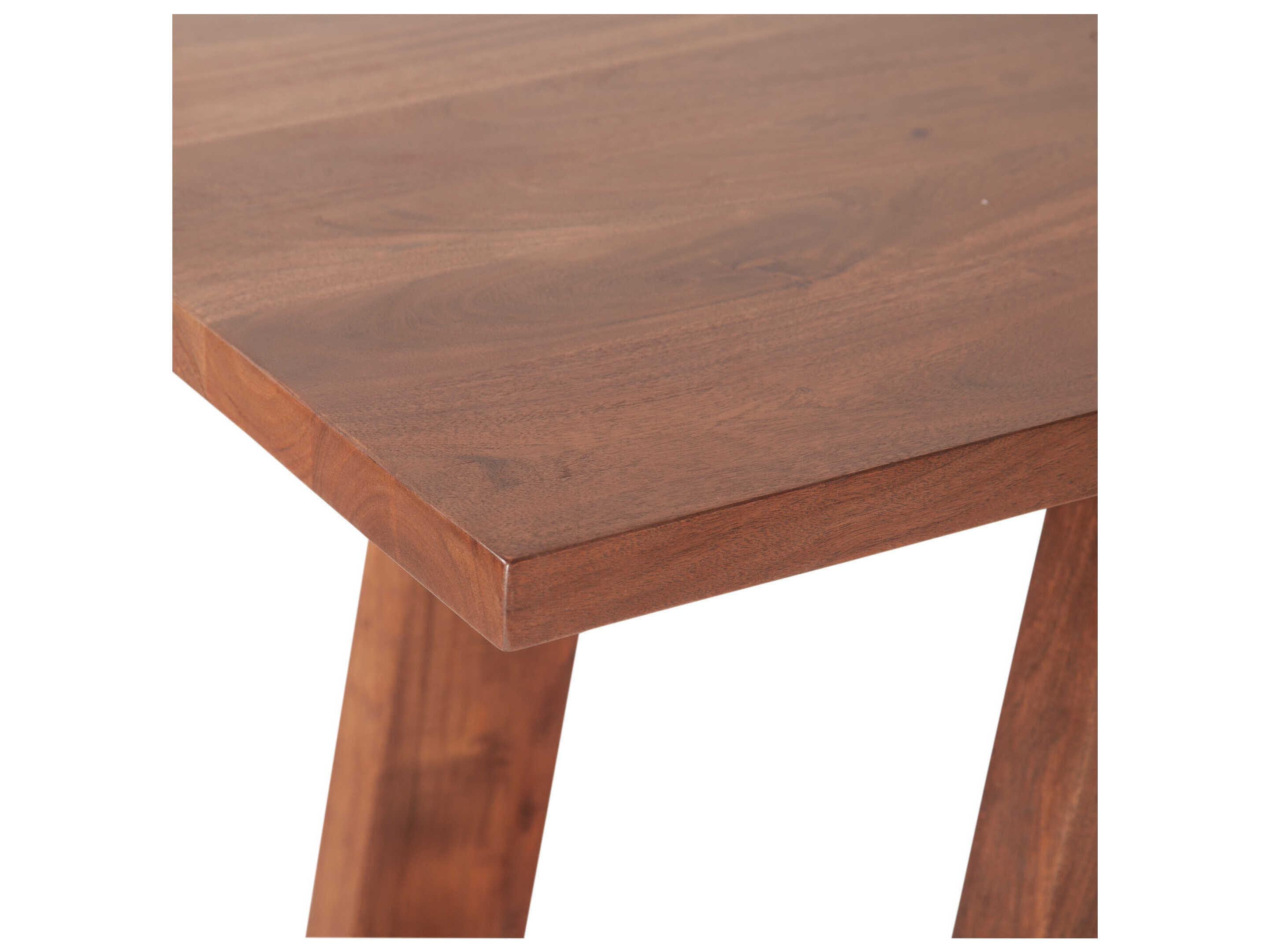 World Interiors Stavanger Rectangular Wood Cinnamon Brown Dining Table