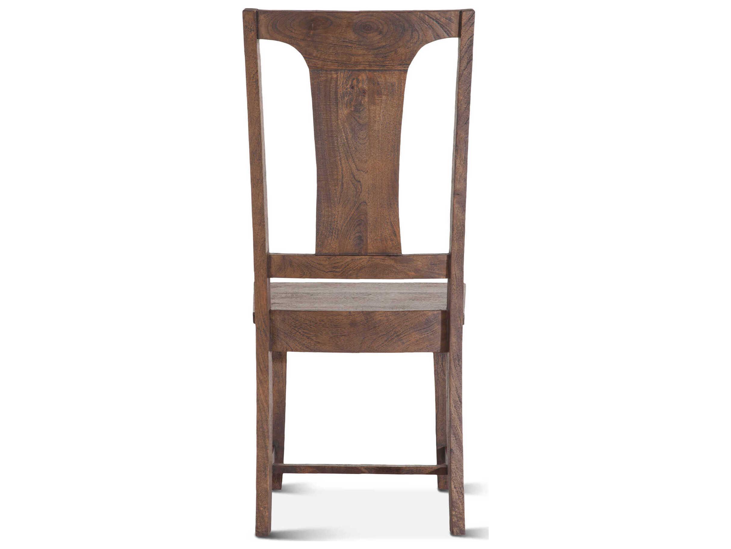 World Interiors Toulon Mango Wood Brown Side Dining Chair