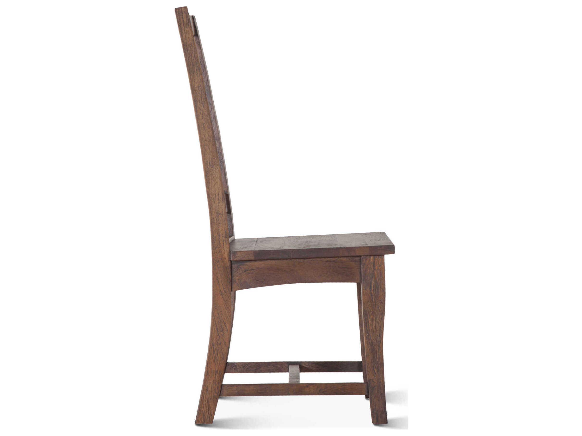 World Interiors Toulon Mango Wood Brown Side Dining Chair